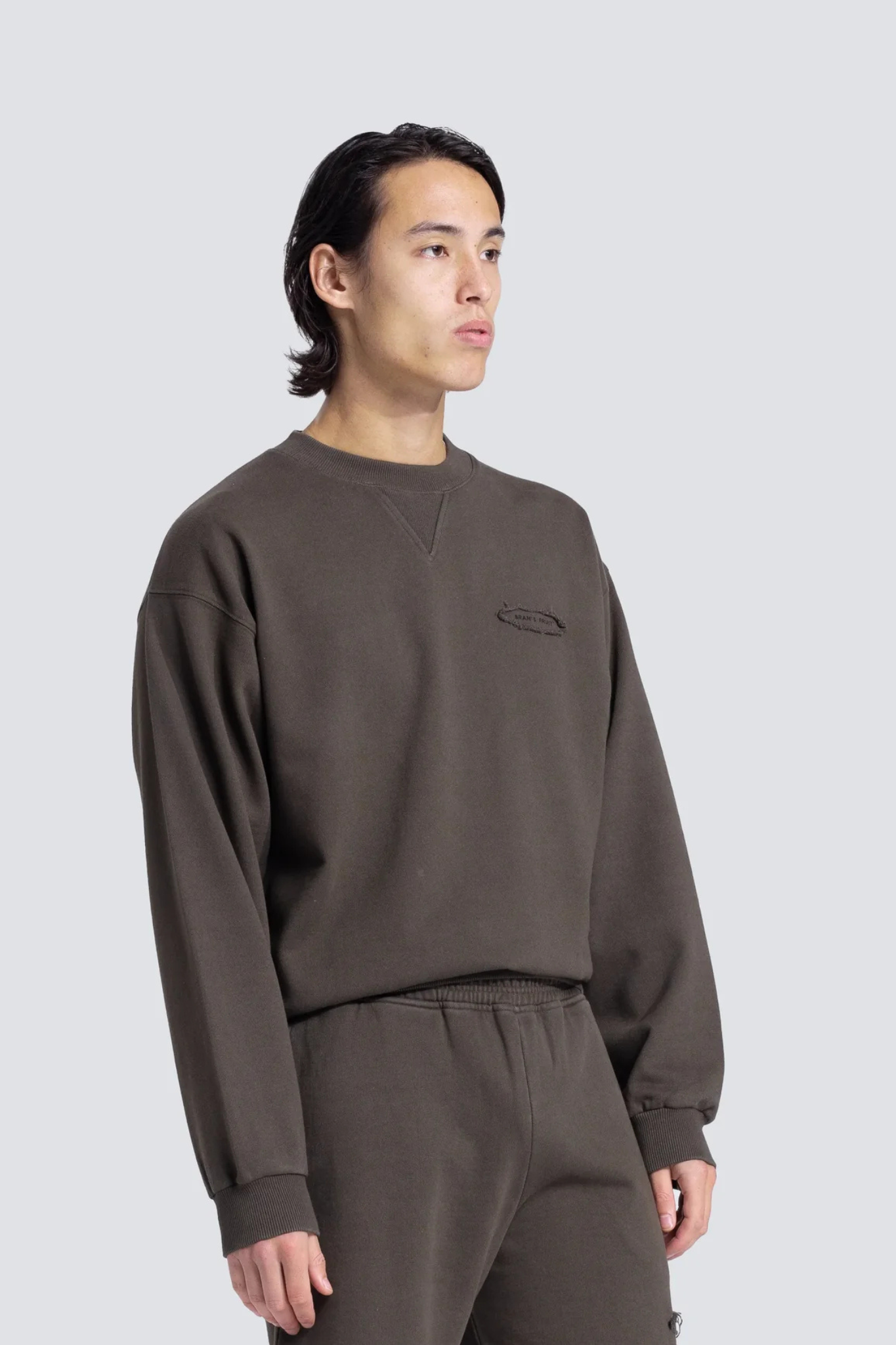 CUT & SEW "F*CK OFF I'M GARDENING" CREWNECK - WASHED CHARCOAL