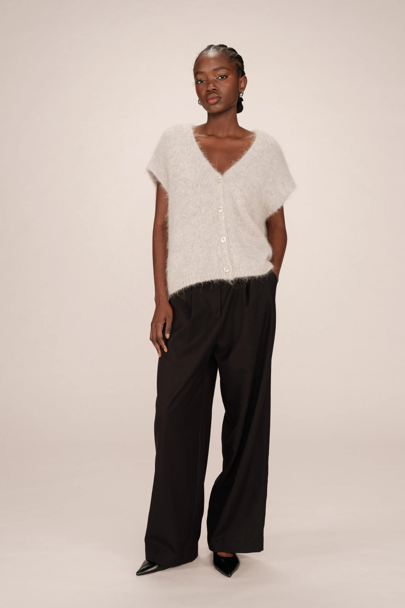 SAVANT CARDIGAN - GREIGE