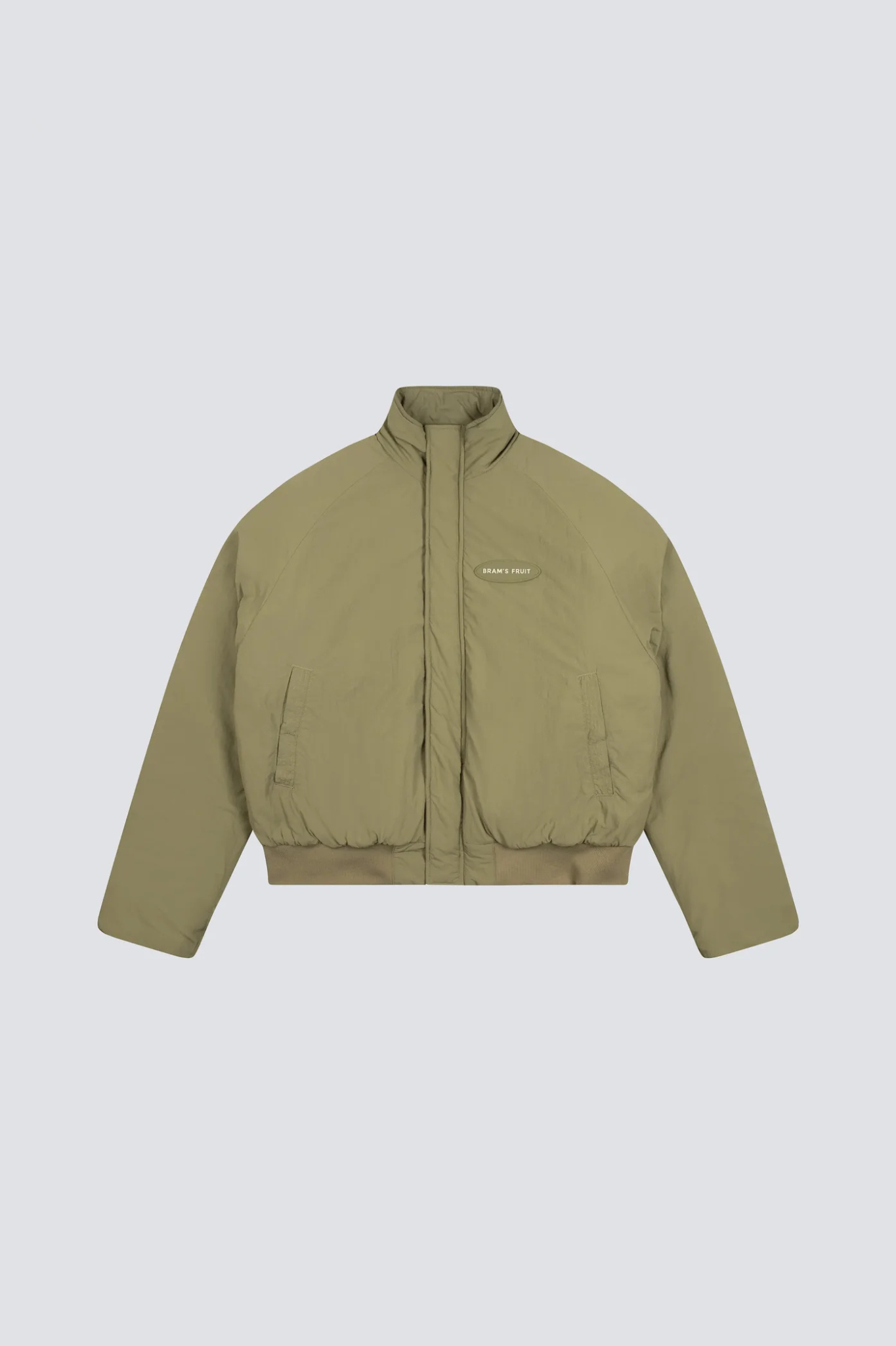 EMBLEM PATCH PADDED JACKET - GREEN
