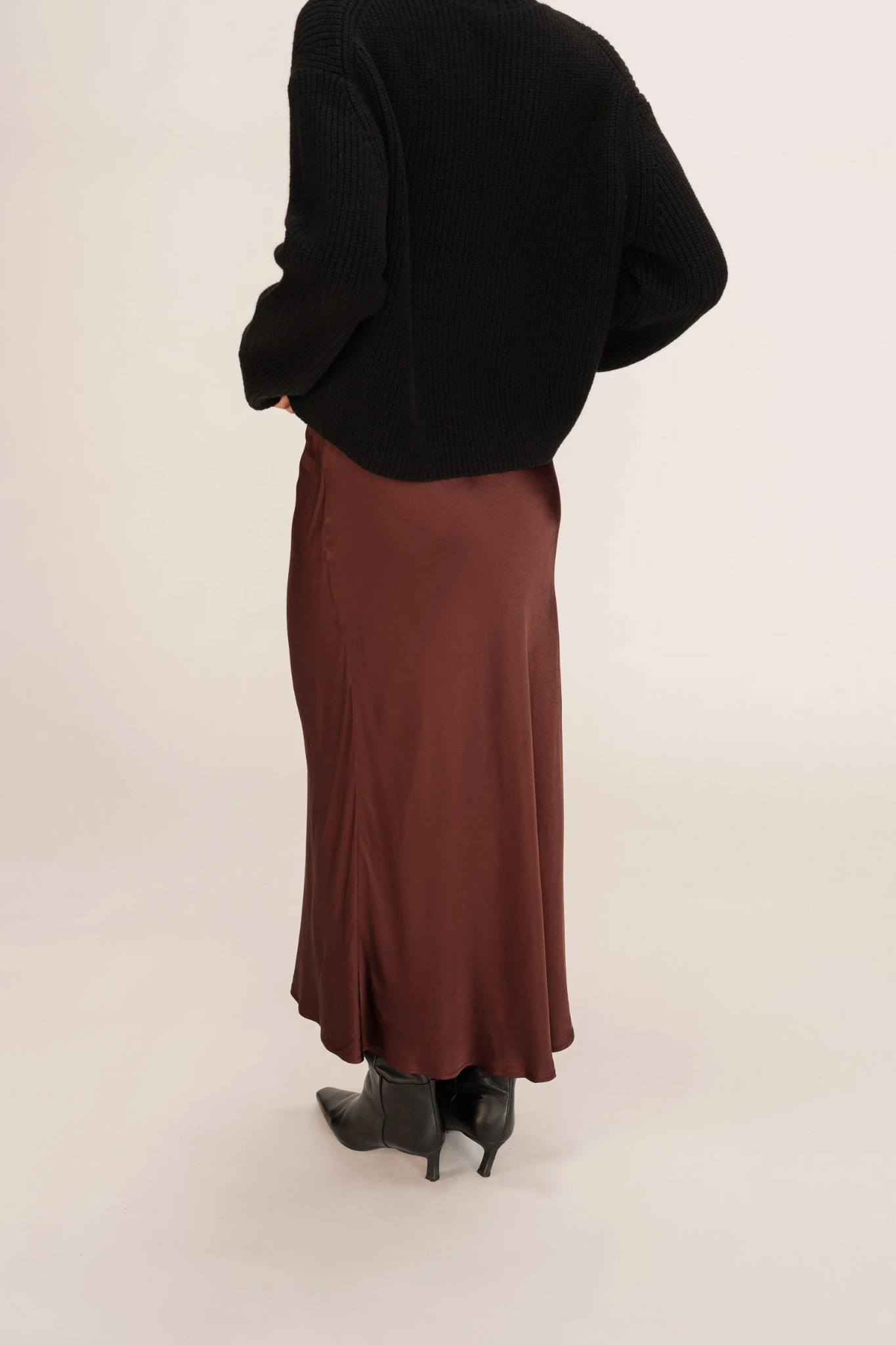 TALMAS LONG SKIRT - CHOCOLAT