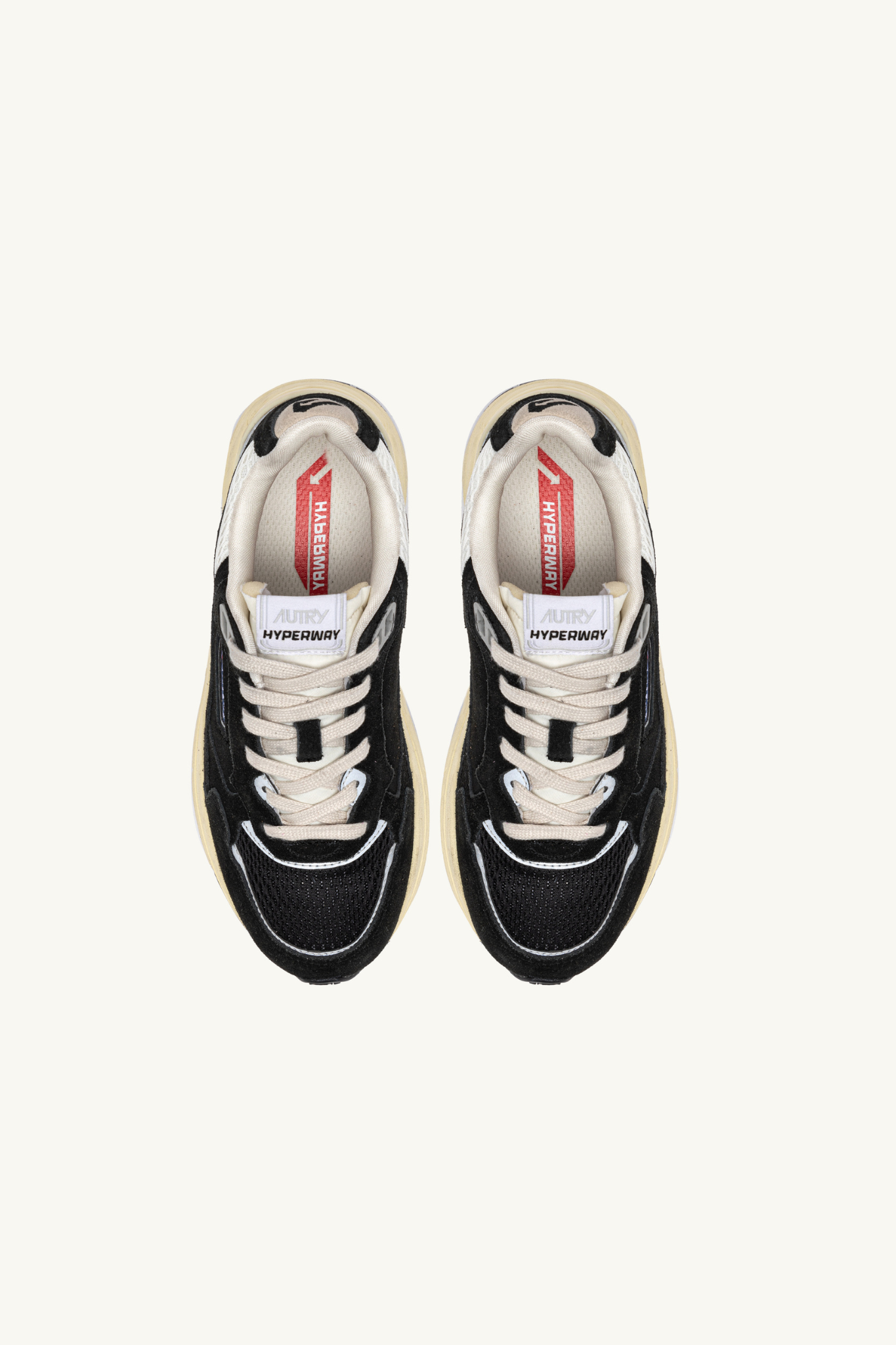 HYLM-UM07 - HYPERWAY LOW MEN SNEAKERS - SUEDE/MESH BLACK/SILV