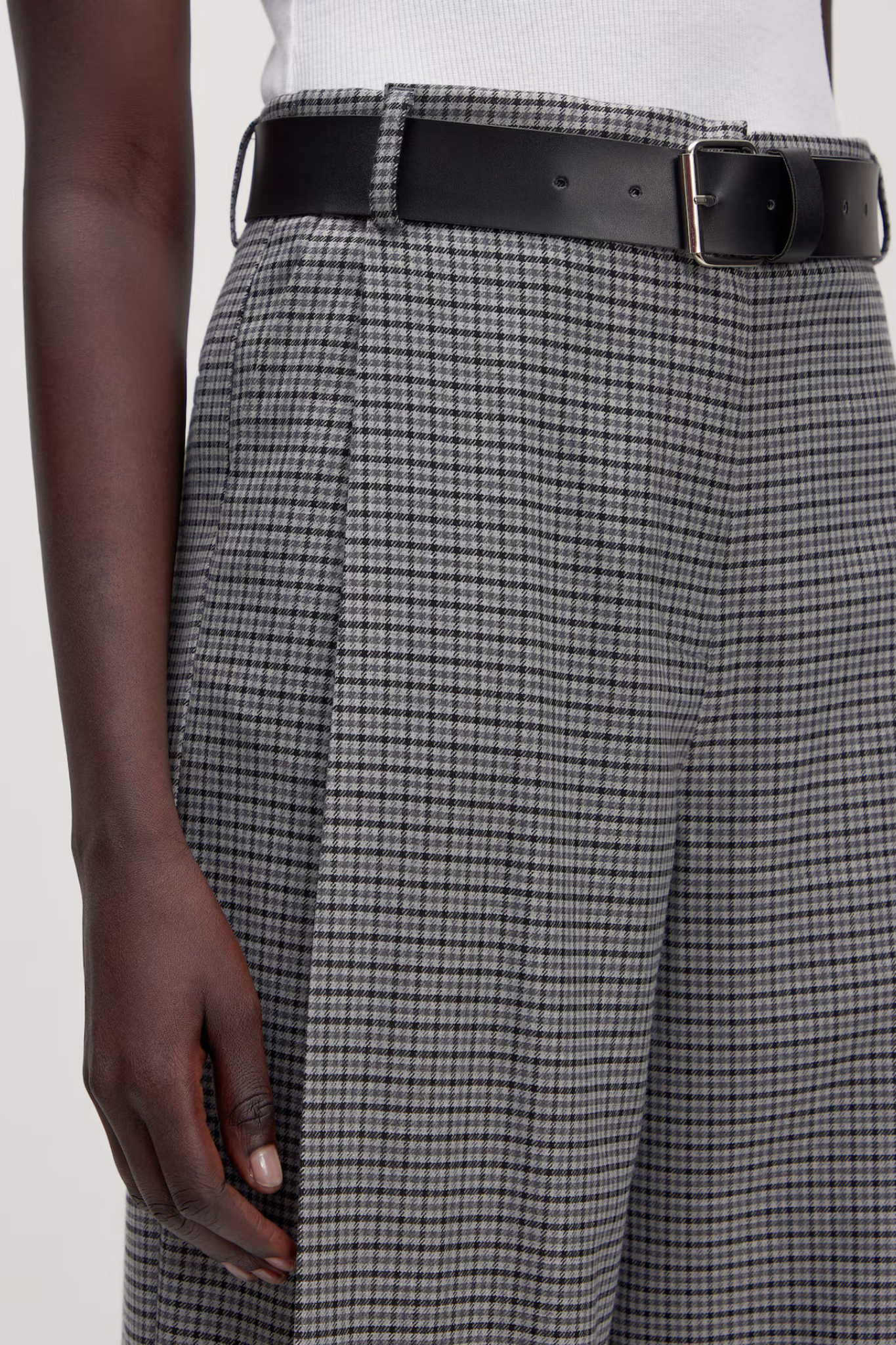 LANEA PANTS - GREY CHECK