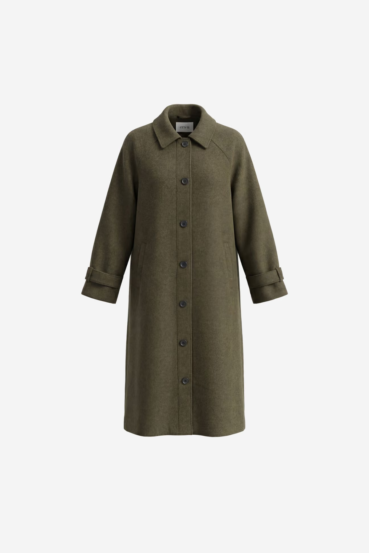 SENECA WOOL JACKET - DARK OLIVE