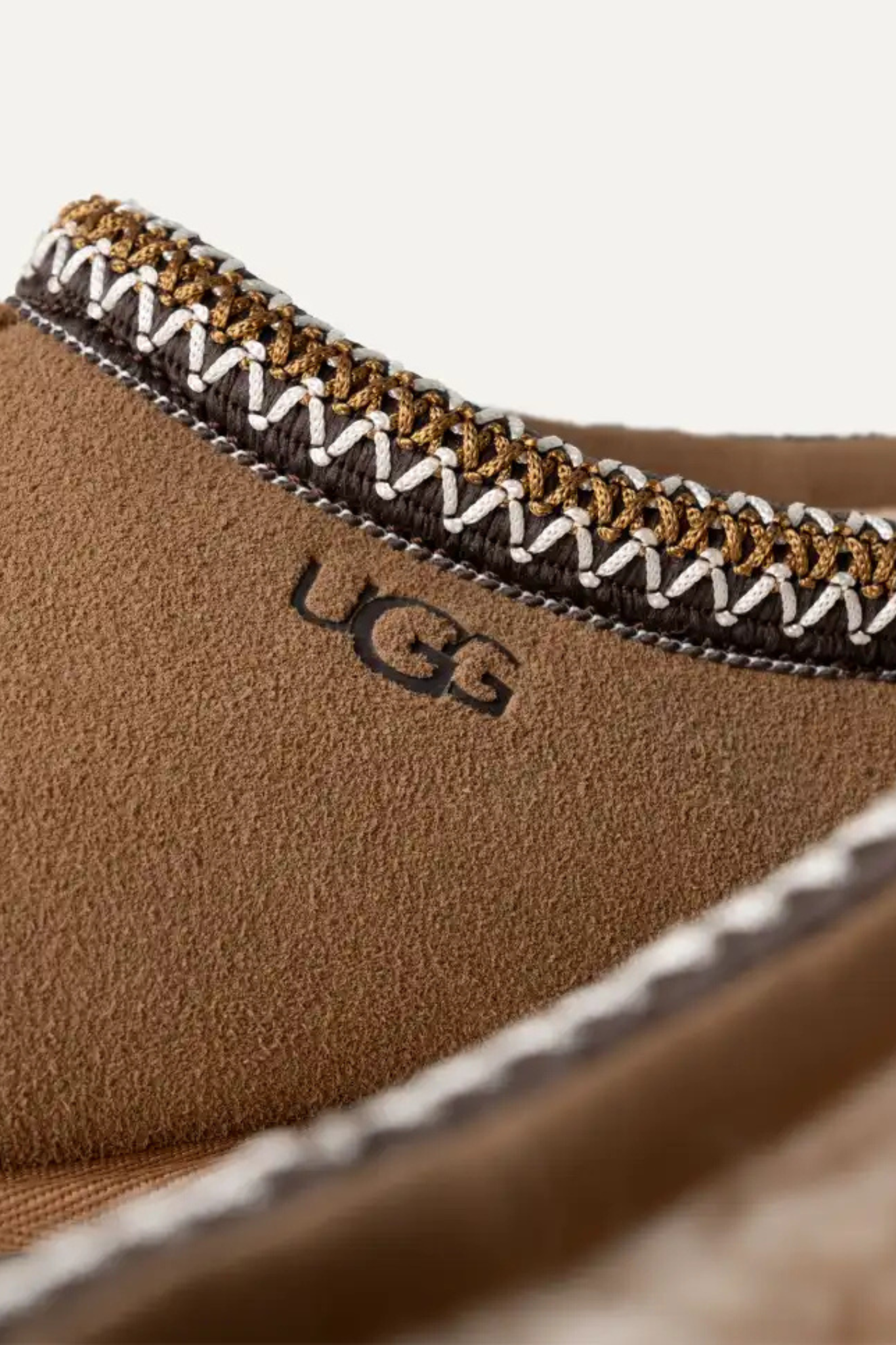 UGG man tasman in chestnut. Close side view