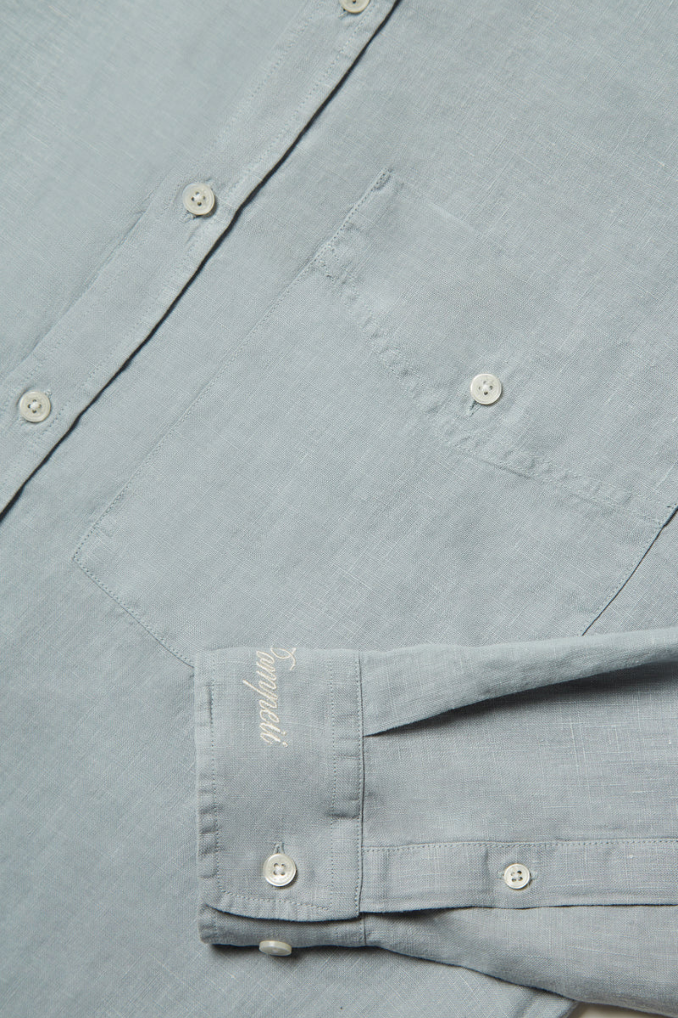 LINEN BOXY SHIRT - LIGHT BLUE
