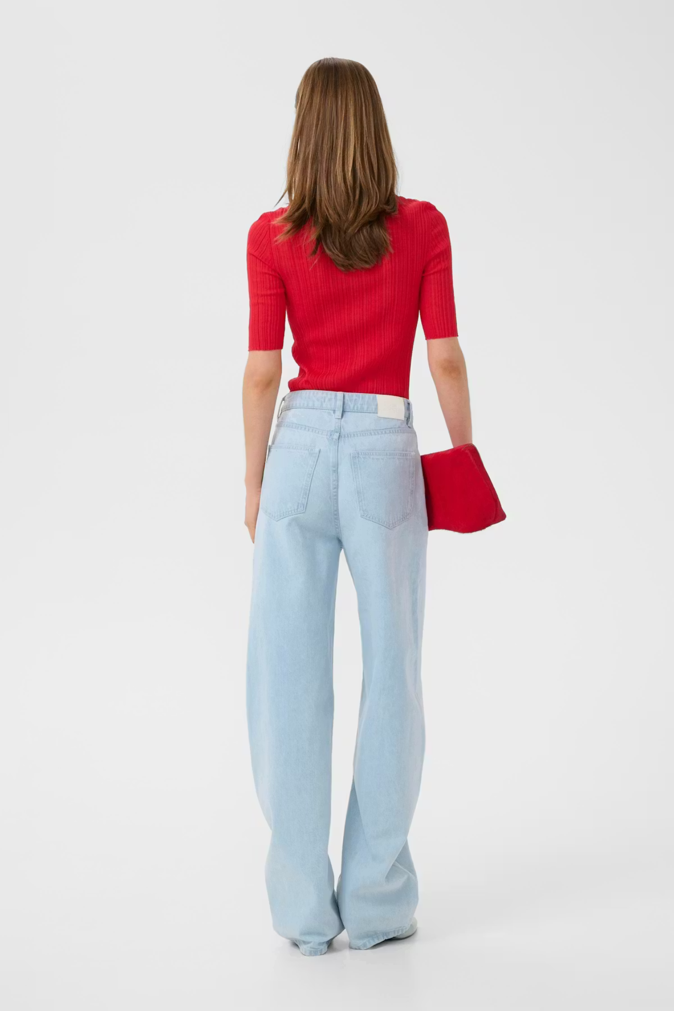 CLENE POLO TOP - RED