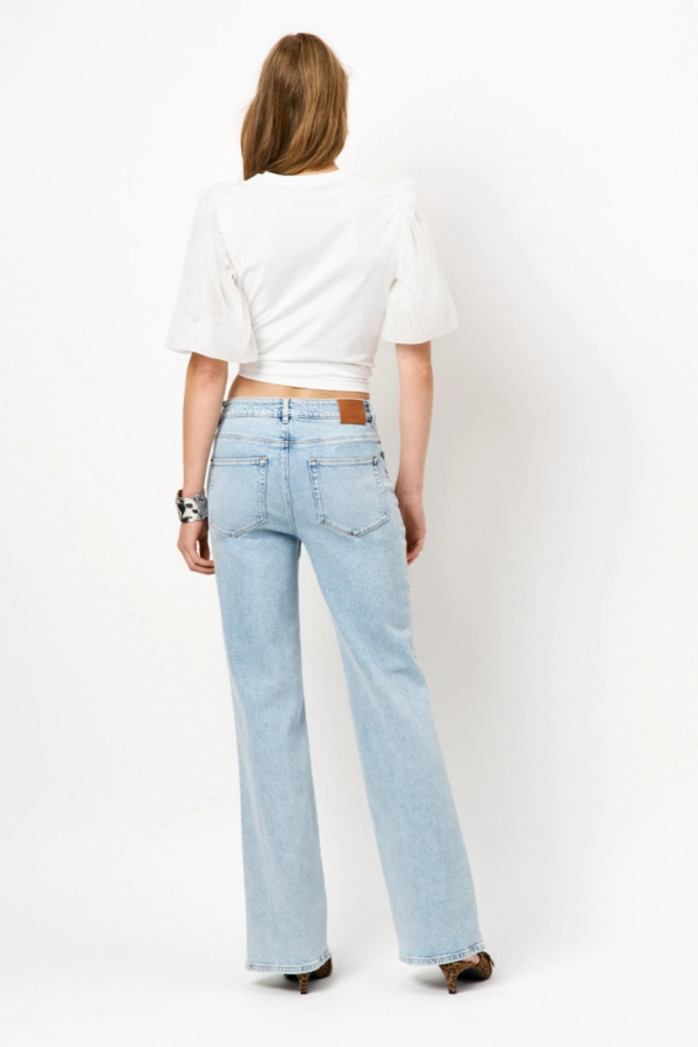 ANNISSA PUFFY TULLE T-SHIRT - MILK WHITE