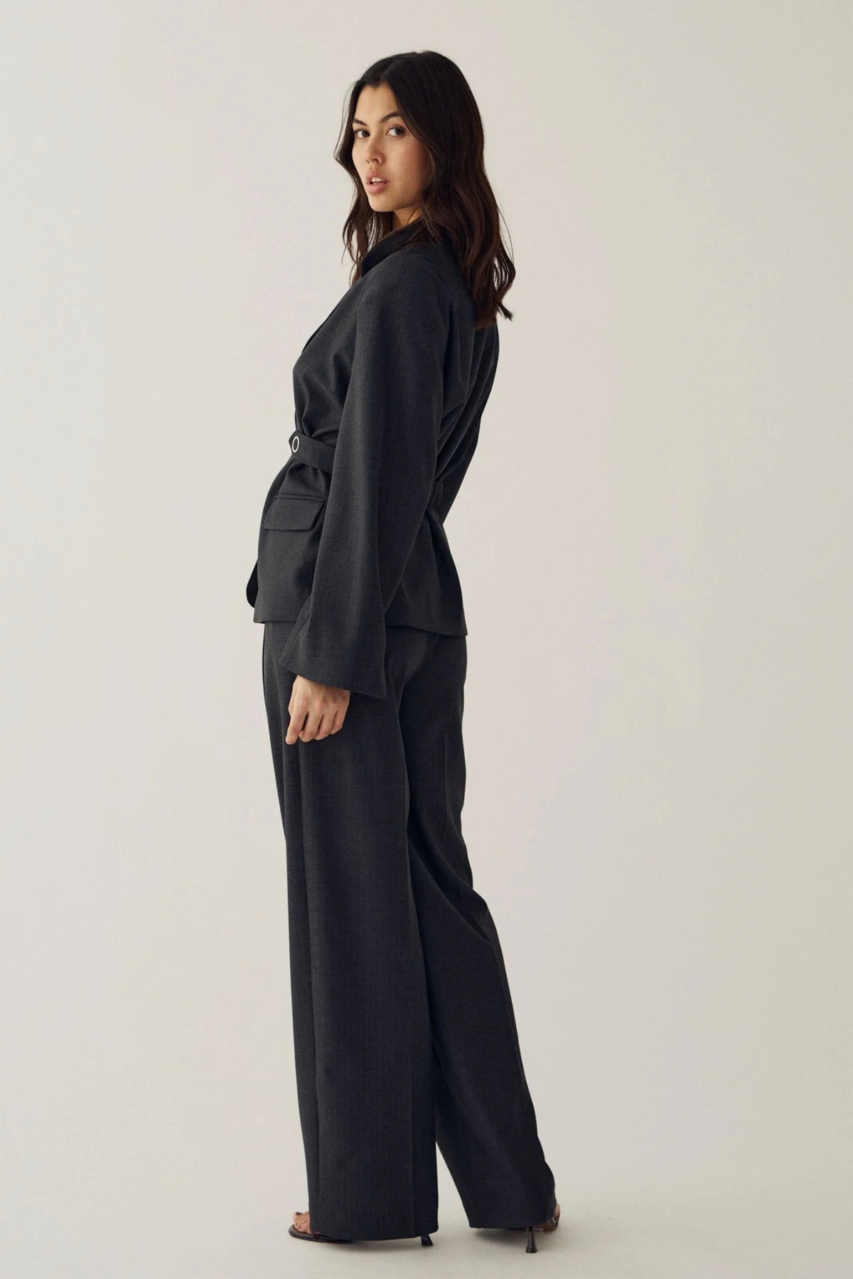 MARICE BLAZER - GREY HERRINGBONE