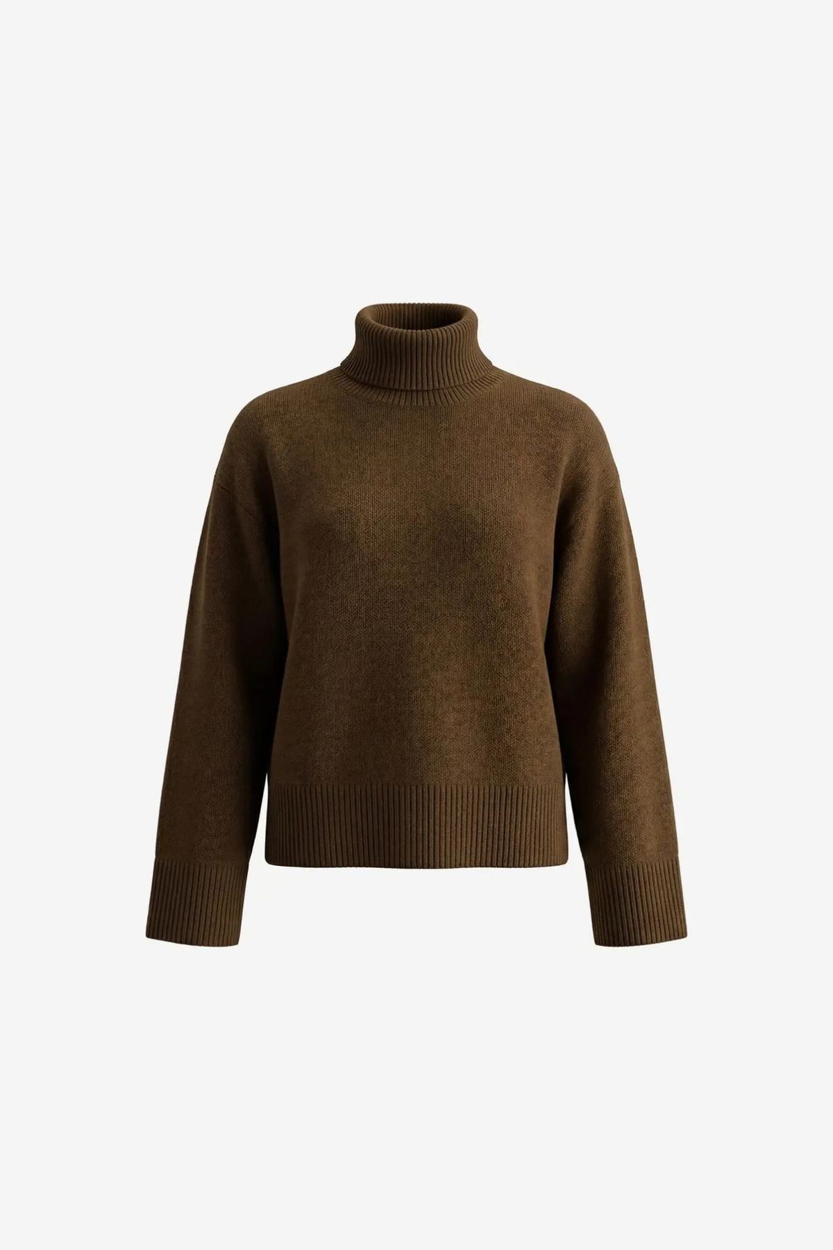 ELISE LS KNIT - DARK OLIVE
