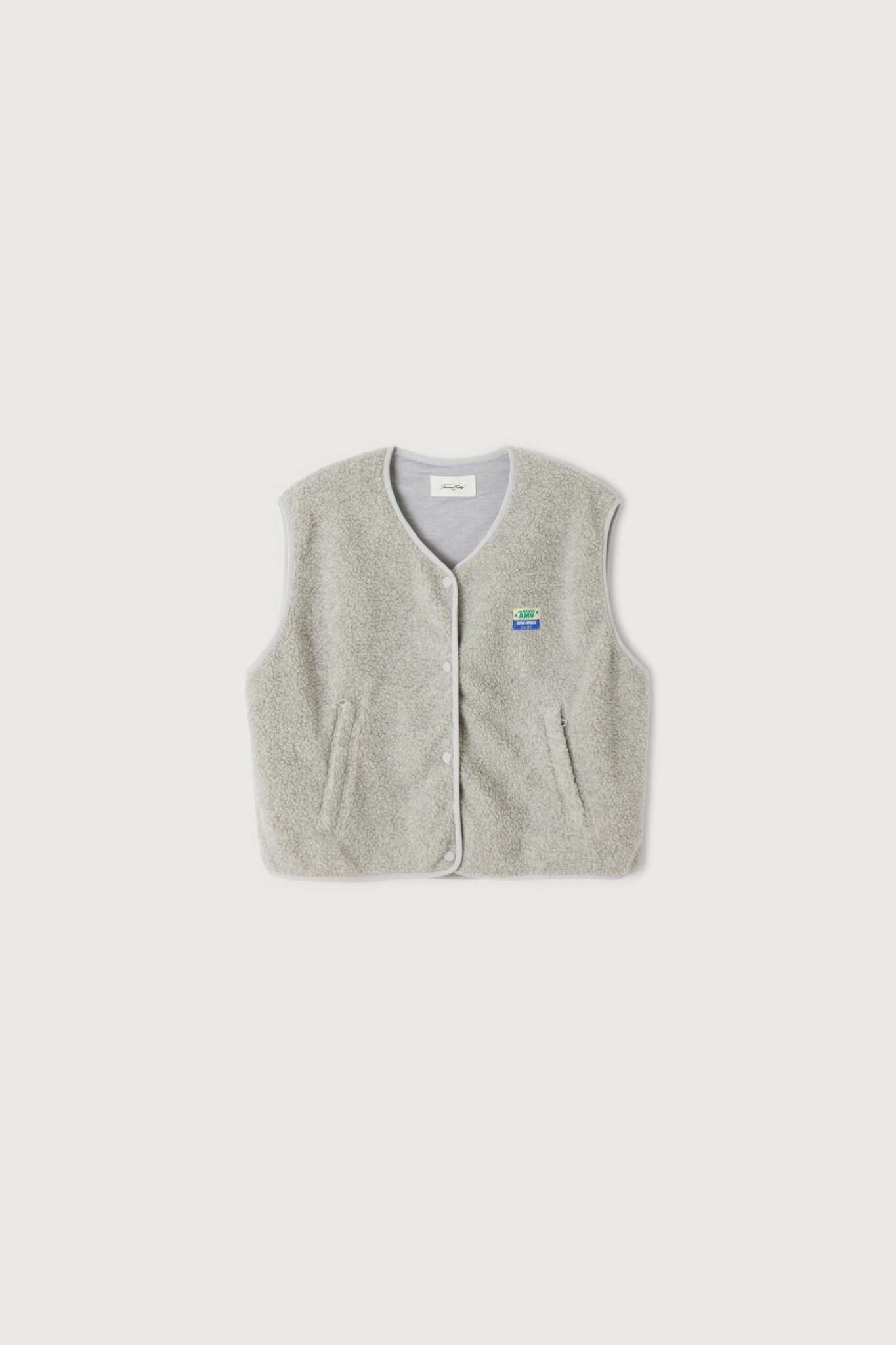 HOKTOWN SLEEVELEES JACKET - POLAR MELANGE