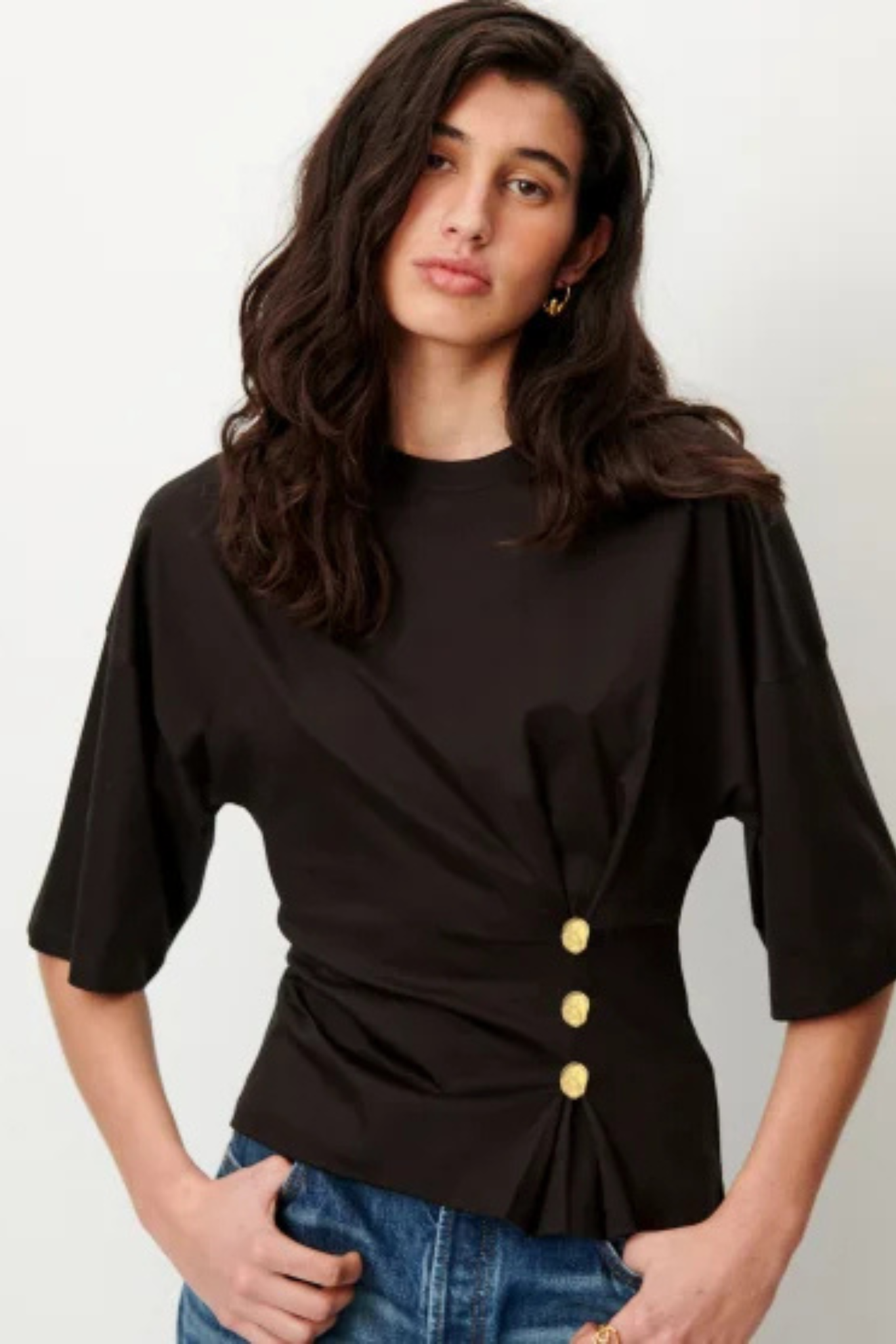 NAKTIS WAIST BUTTONED TOP - OBSCURA