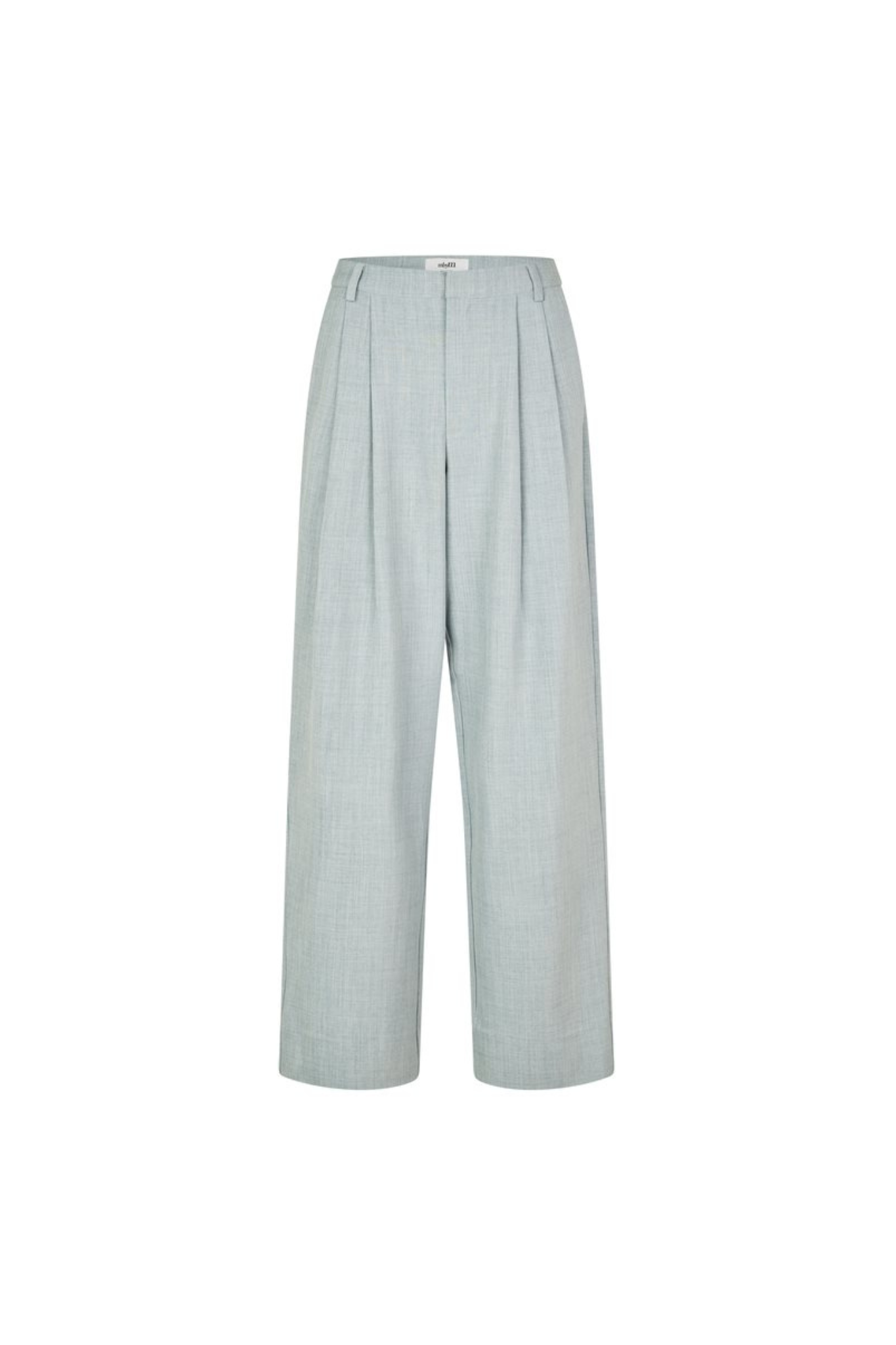 MBYM danly elanna pants in lead. Front flatlay view