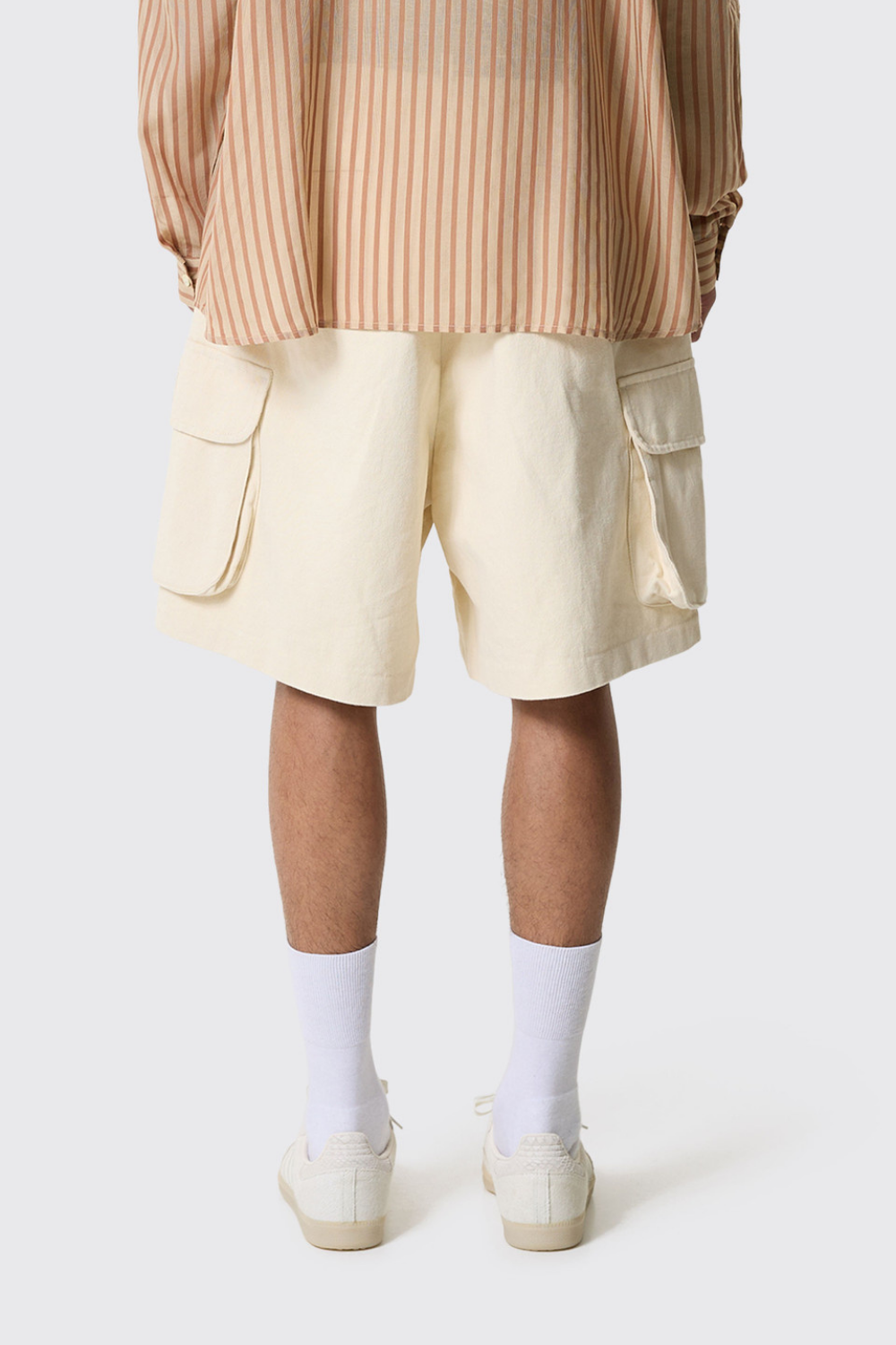 AMAGO CARGO SHORTS - MARSHMALLOW