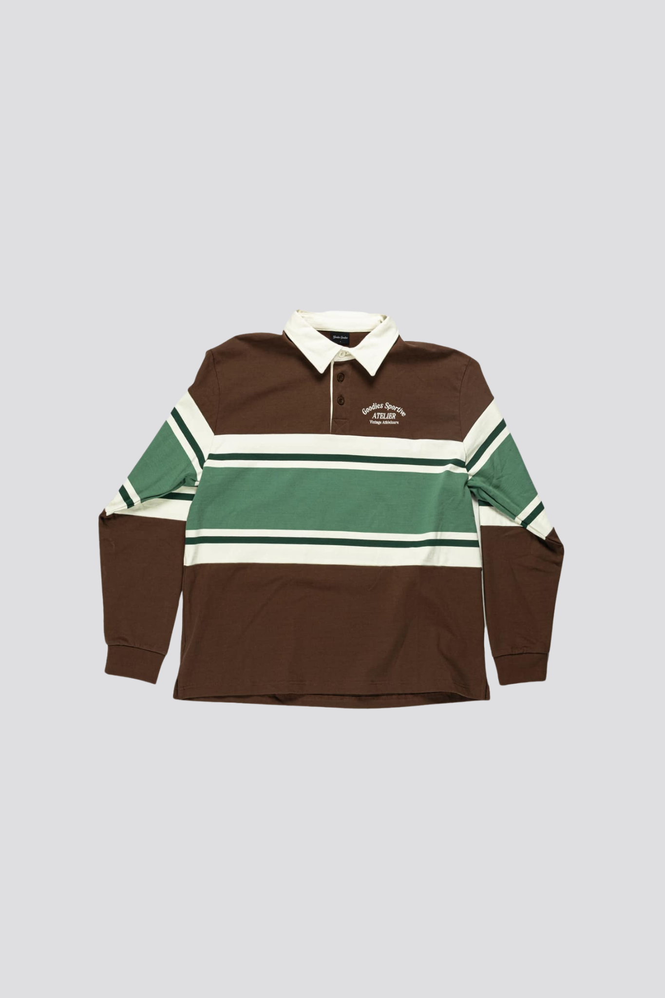 TRUFFLE HEAVY WEIGHT POLO - CHOCO/ECRU/GREEN