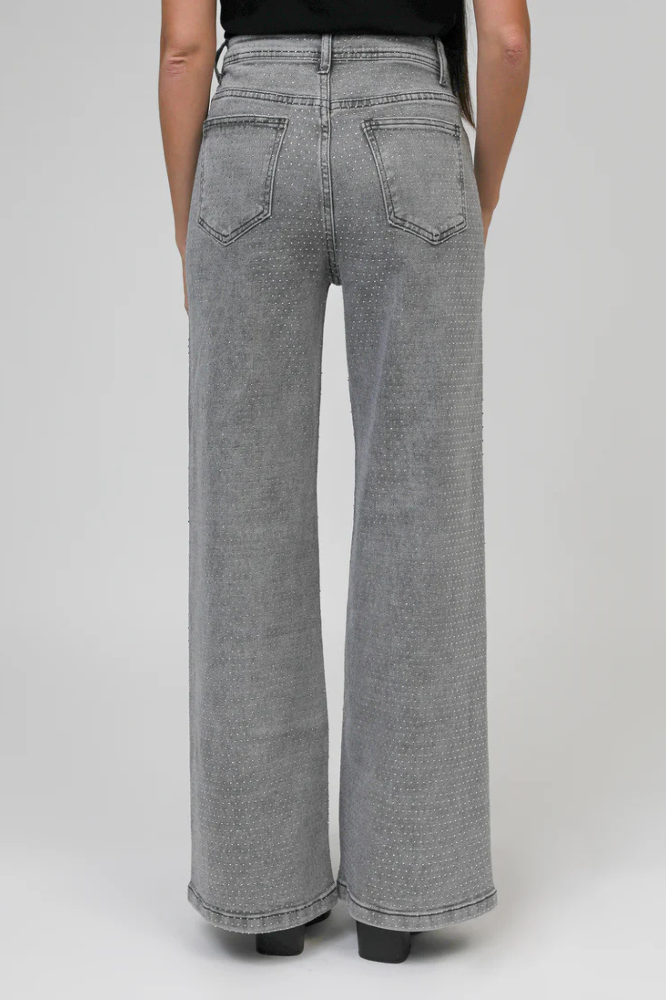 PAILLETTES JEANS - GREY