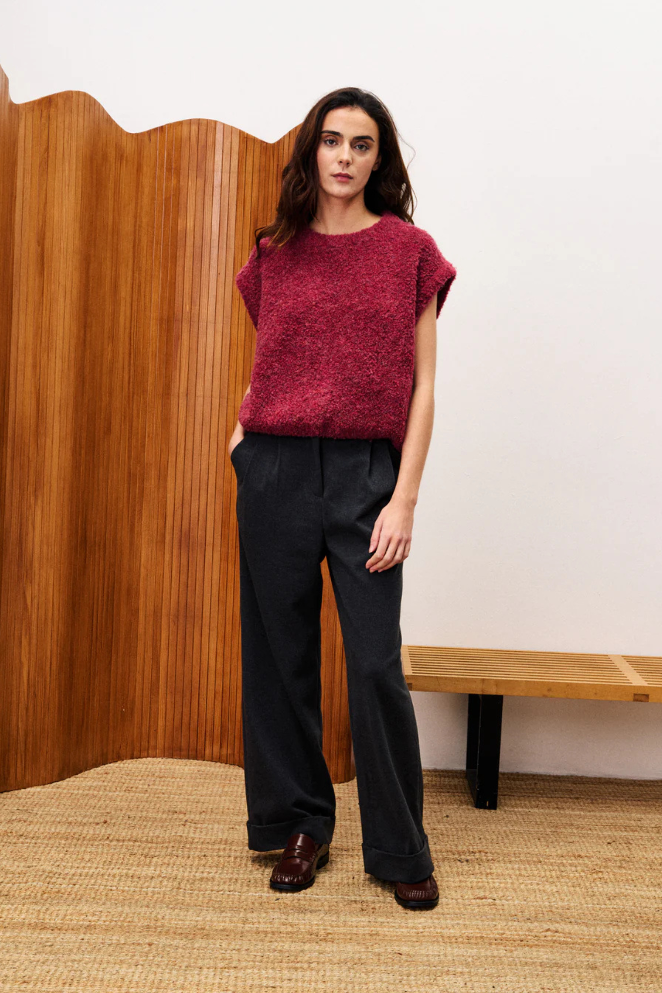 JASMIN PULLOVER - BORDEAUX