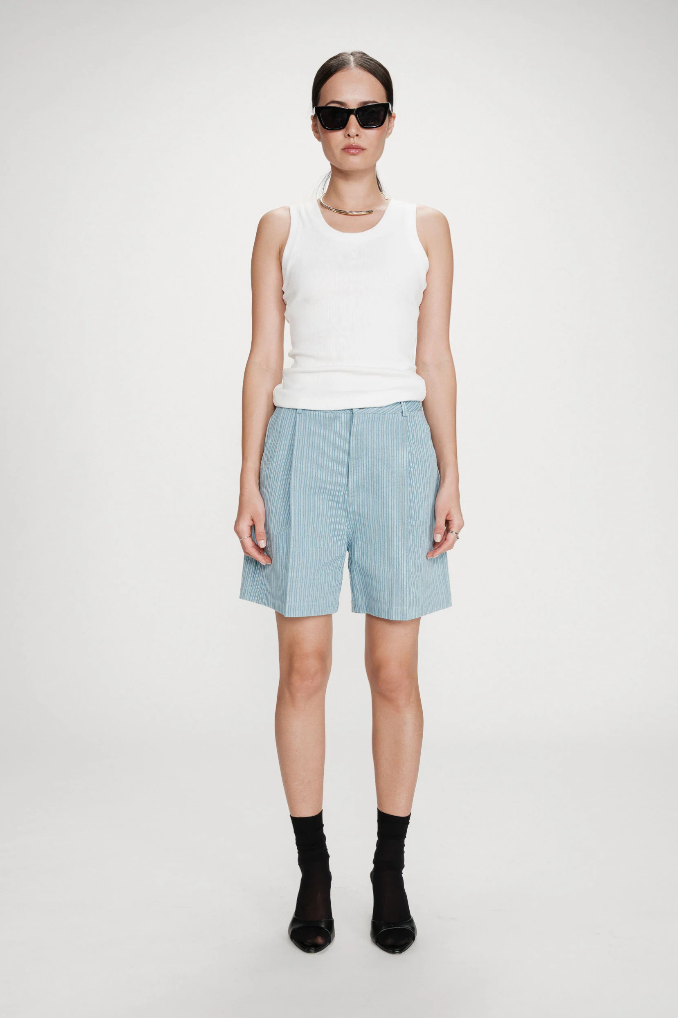 VARS SHORT - STRIPED BLUE
