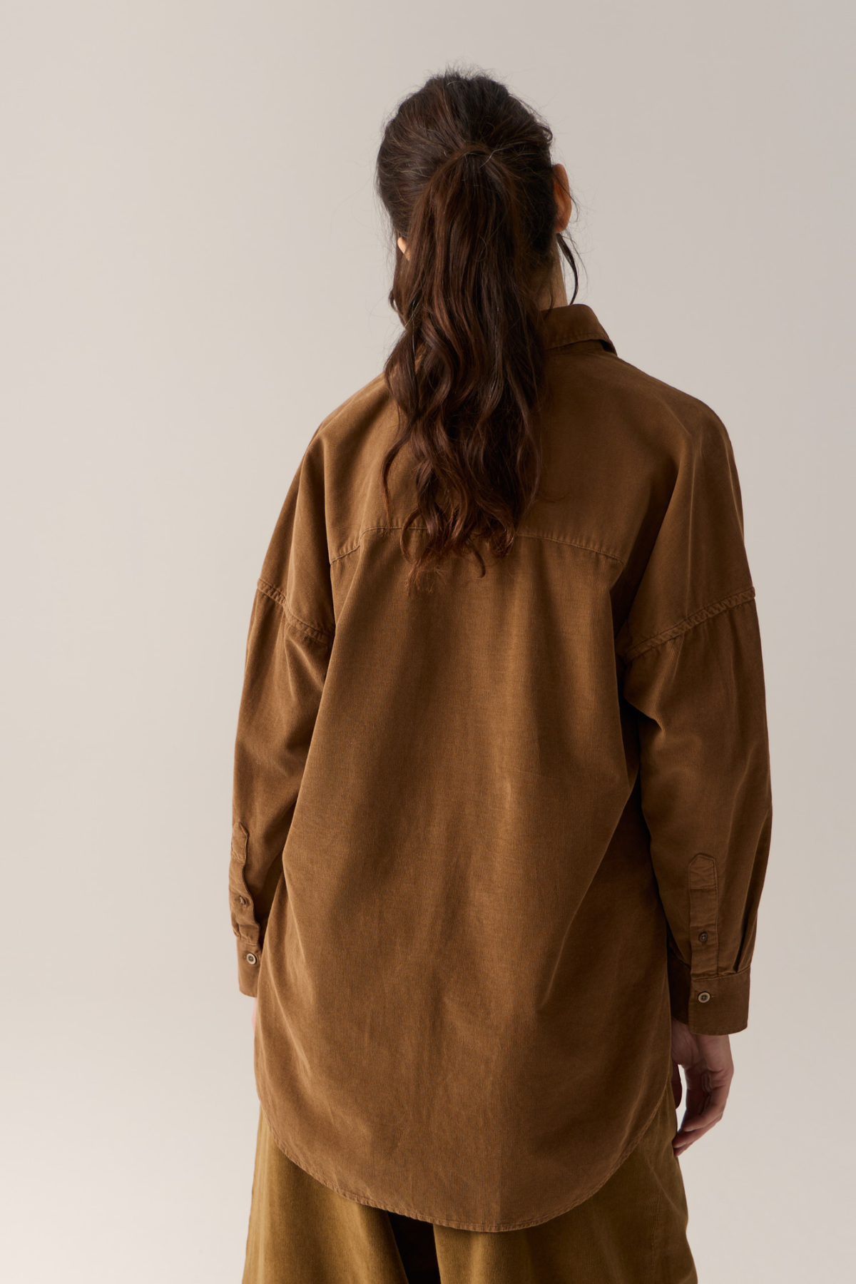 ROSS CORDUROY SHIRT - CARAMEL CAFE