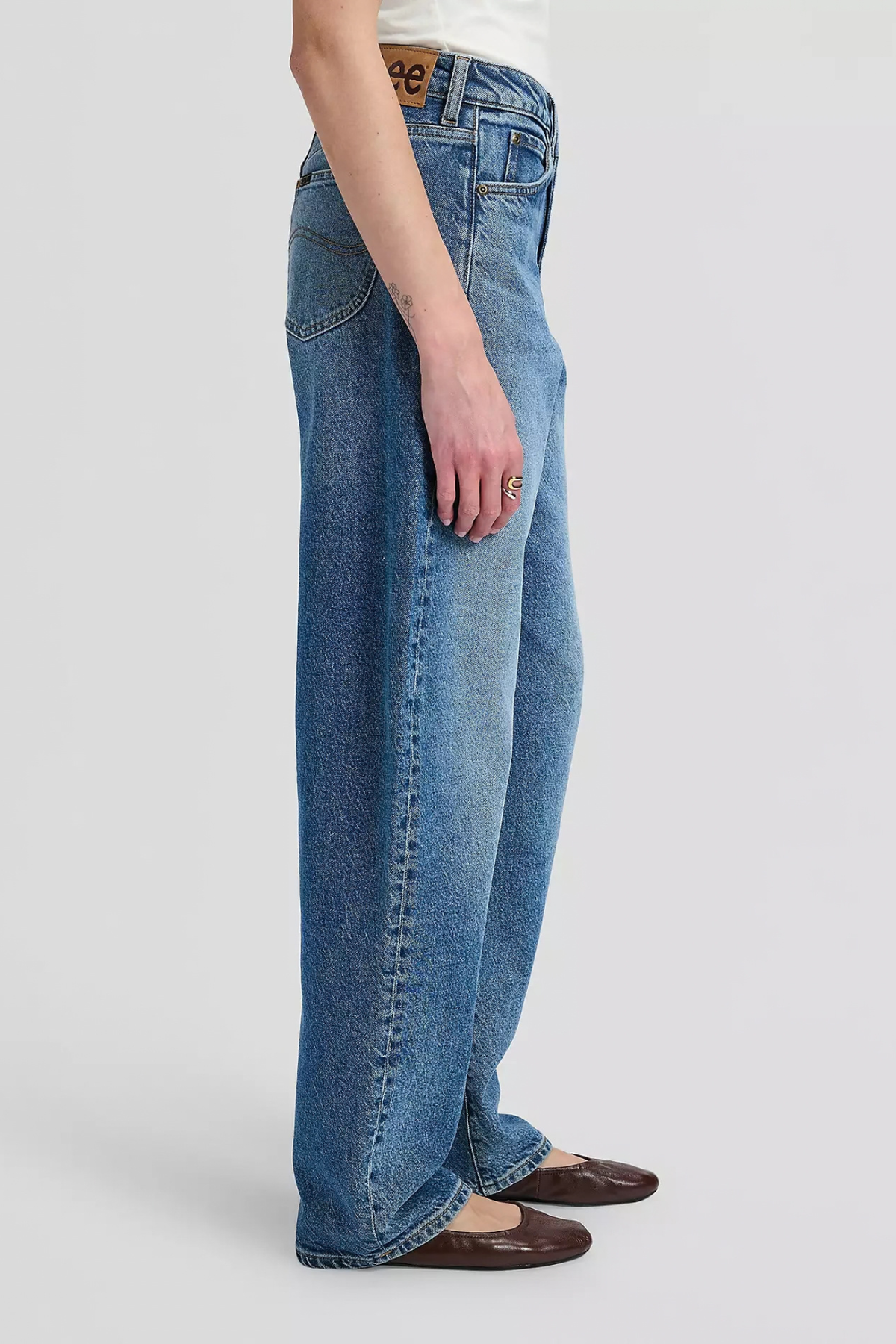 BALLOON MID RISE PANTS - VINTAGE BLUES