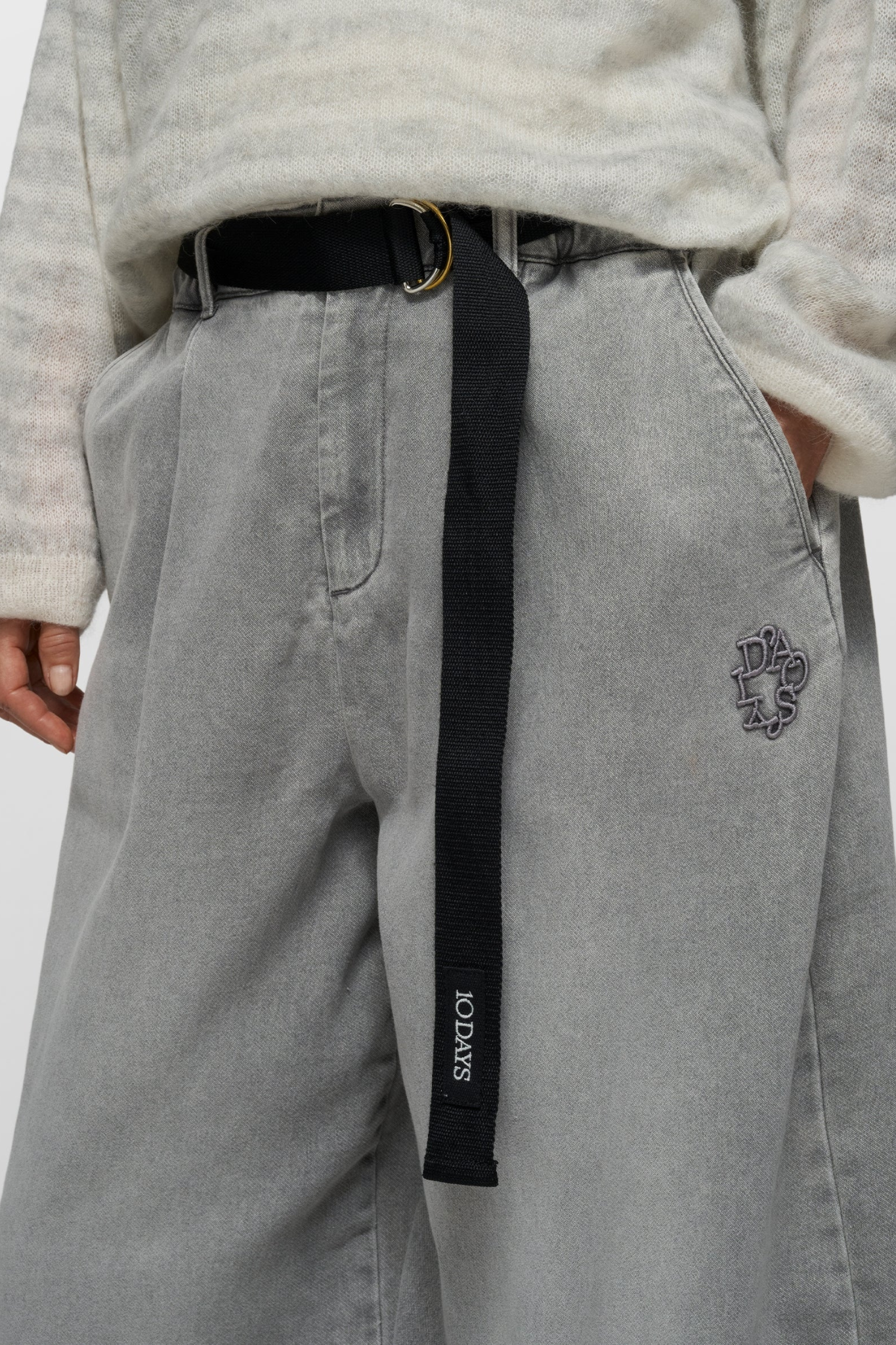 WIDE PANTS JOG - GREY WASH