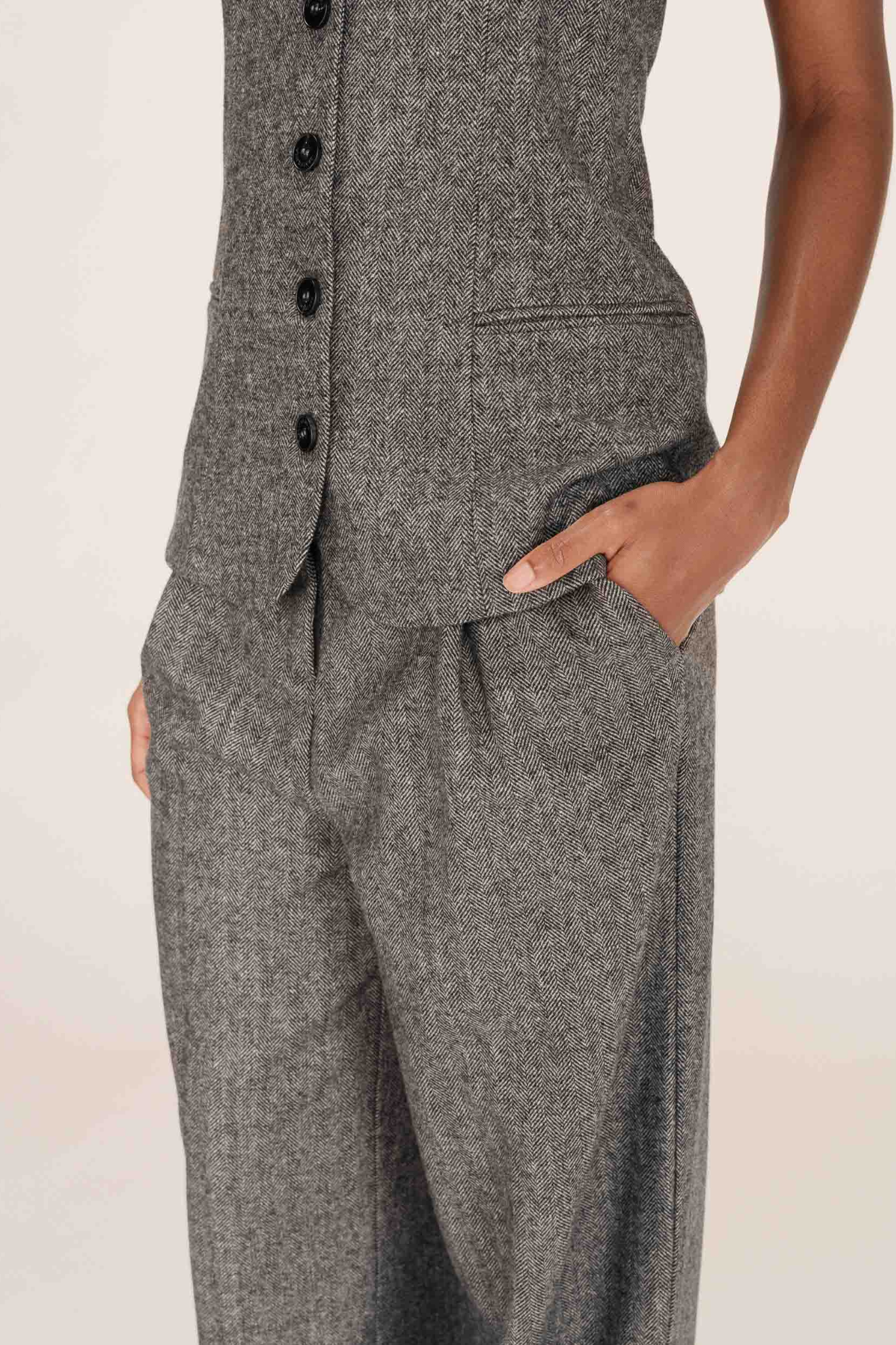 TANDEM STRAPLESS TOP - ANTHRACITE