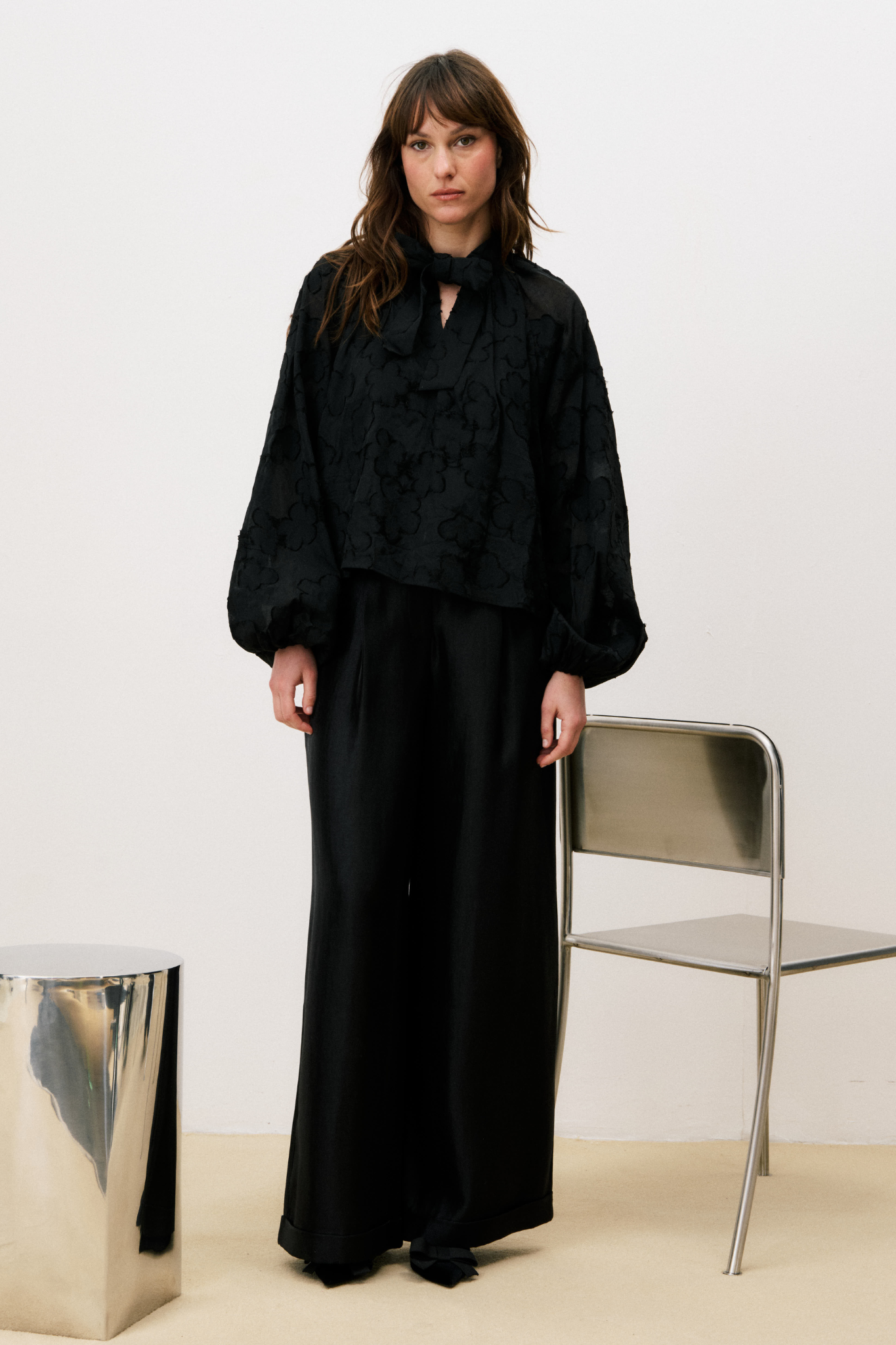 ESTEFAN BLOUSE - BLACK