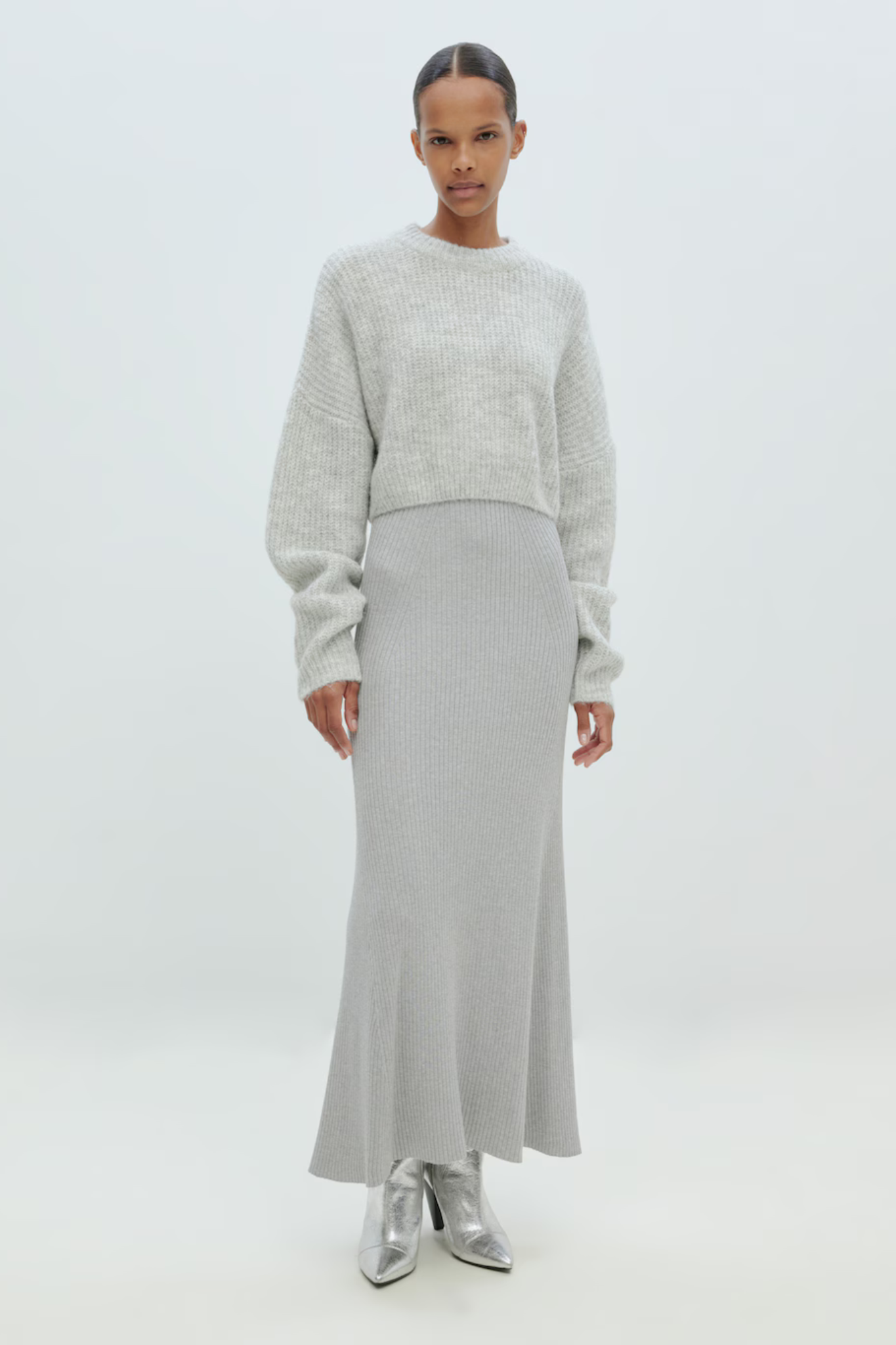 YELLA JUMPER - GREY MELANGE