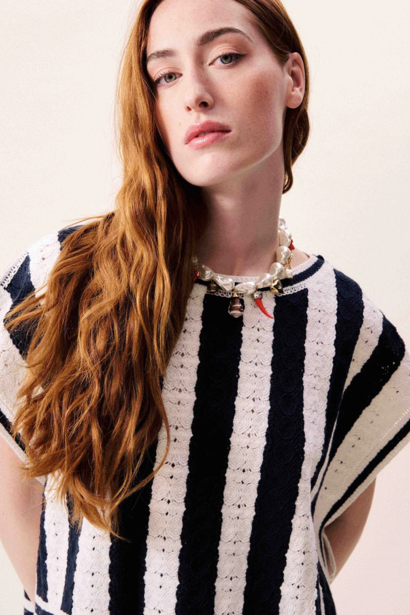 DEBBIE TOP - NAVY