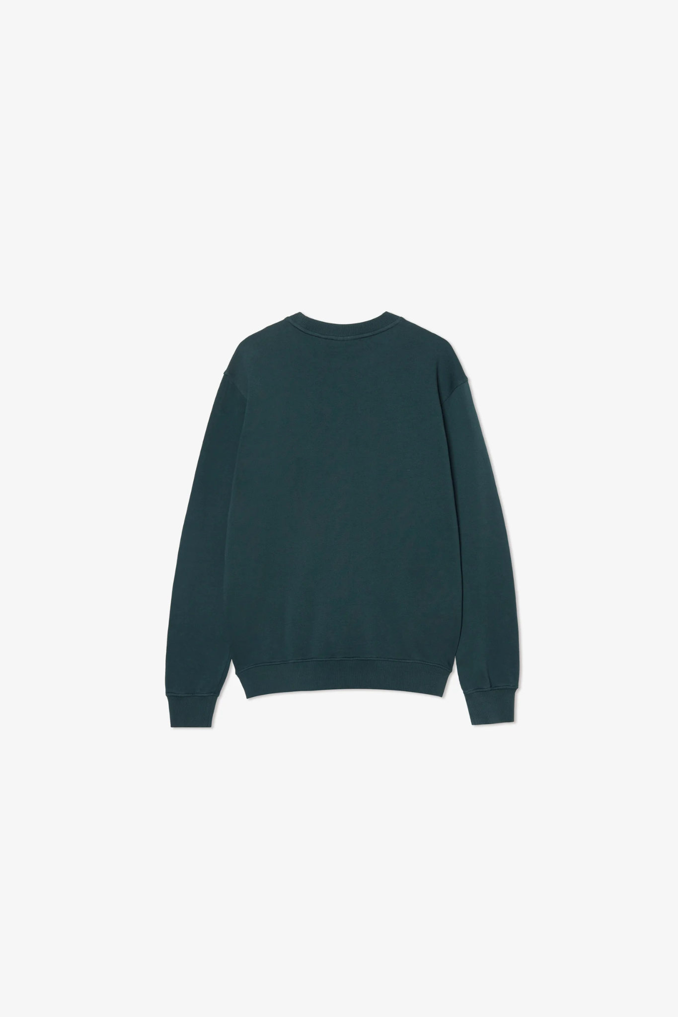 Pompeii Brand emilio crewneck in pine. Back flatlay view