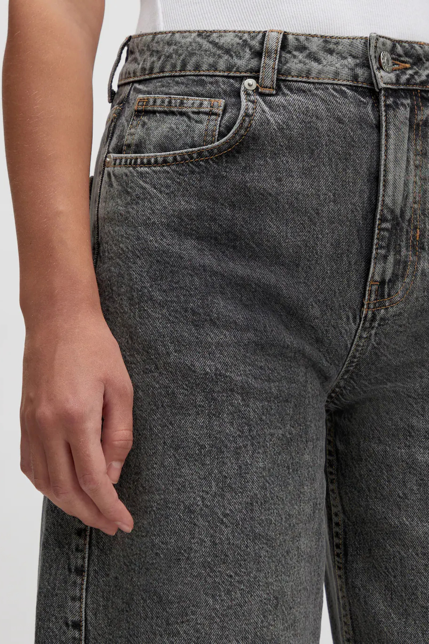 CAMILLA DENIM PANTS - GREY WASHED