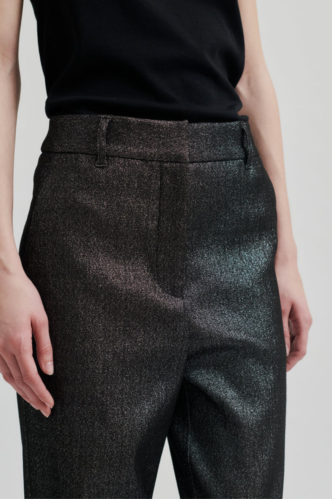 RAVE PANTS - BLACK SILVER
