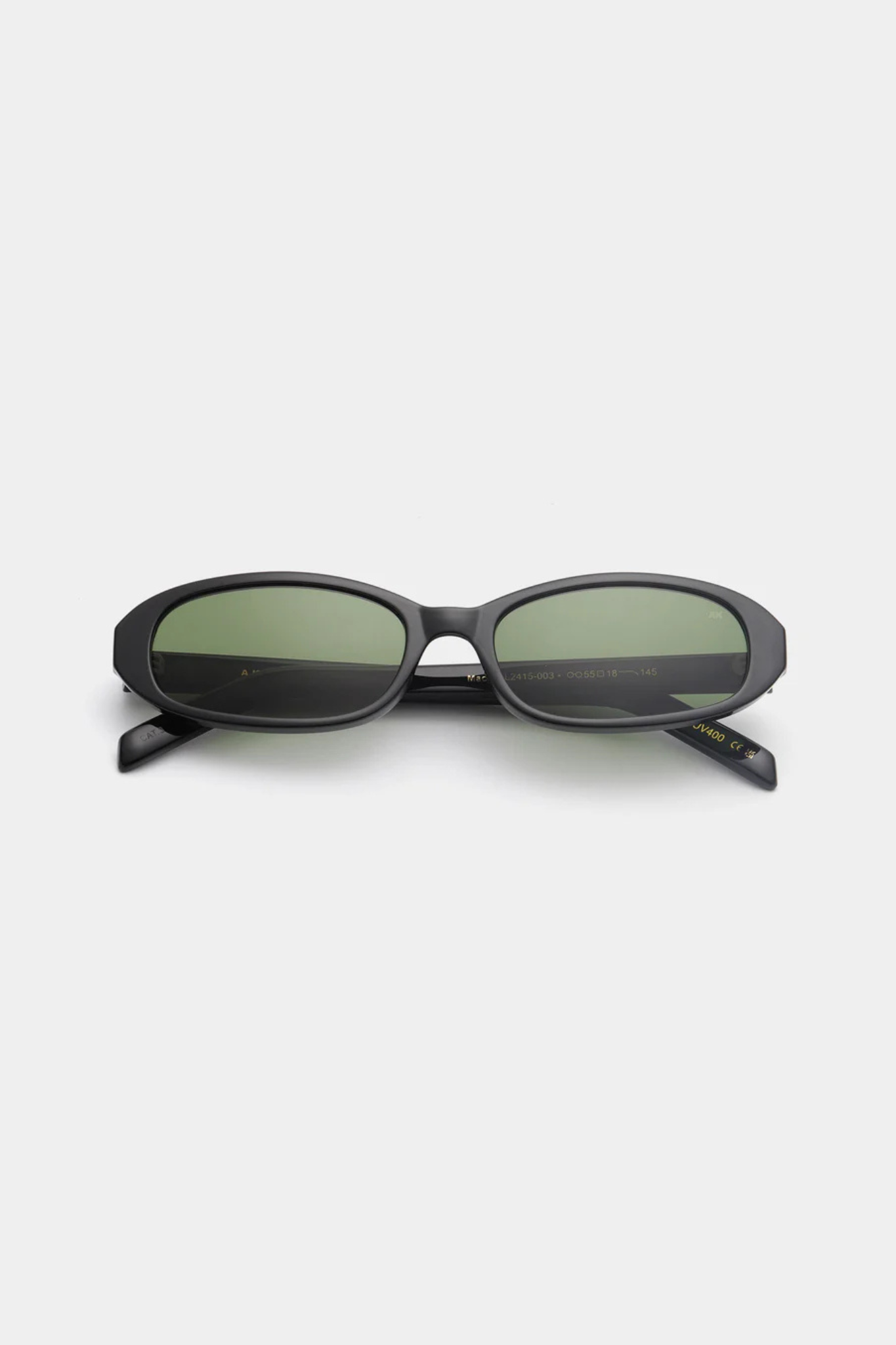 A. Kjaerbede macy sunglasses in black. Front view