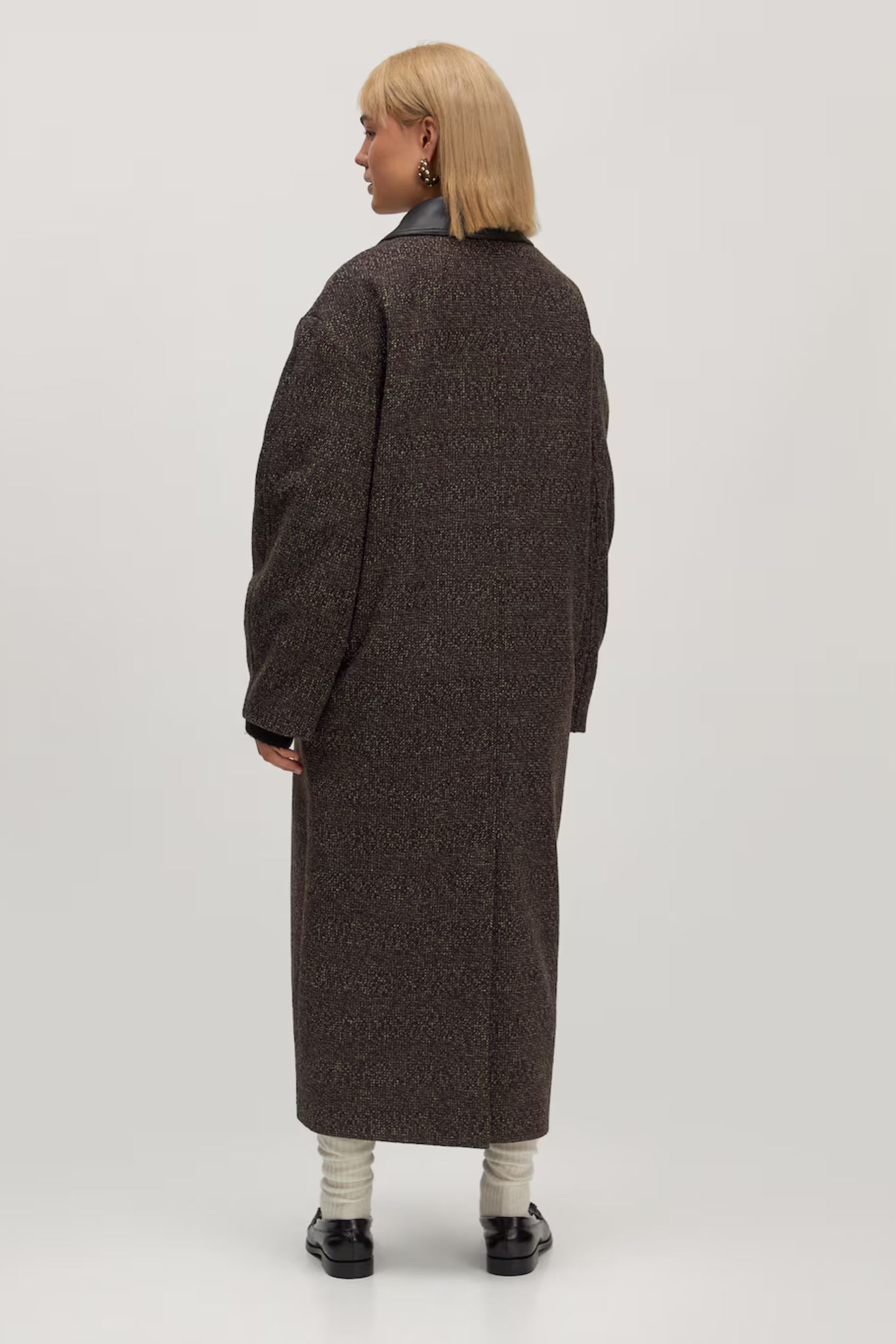 LEAH WOOL COAT - BROWN