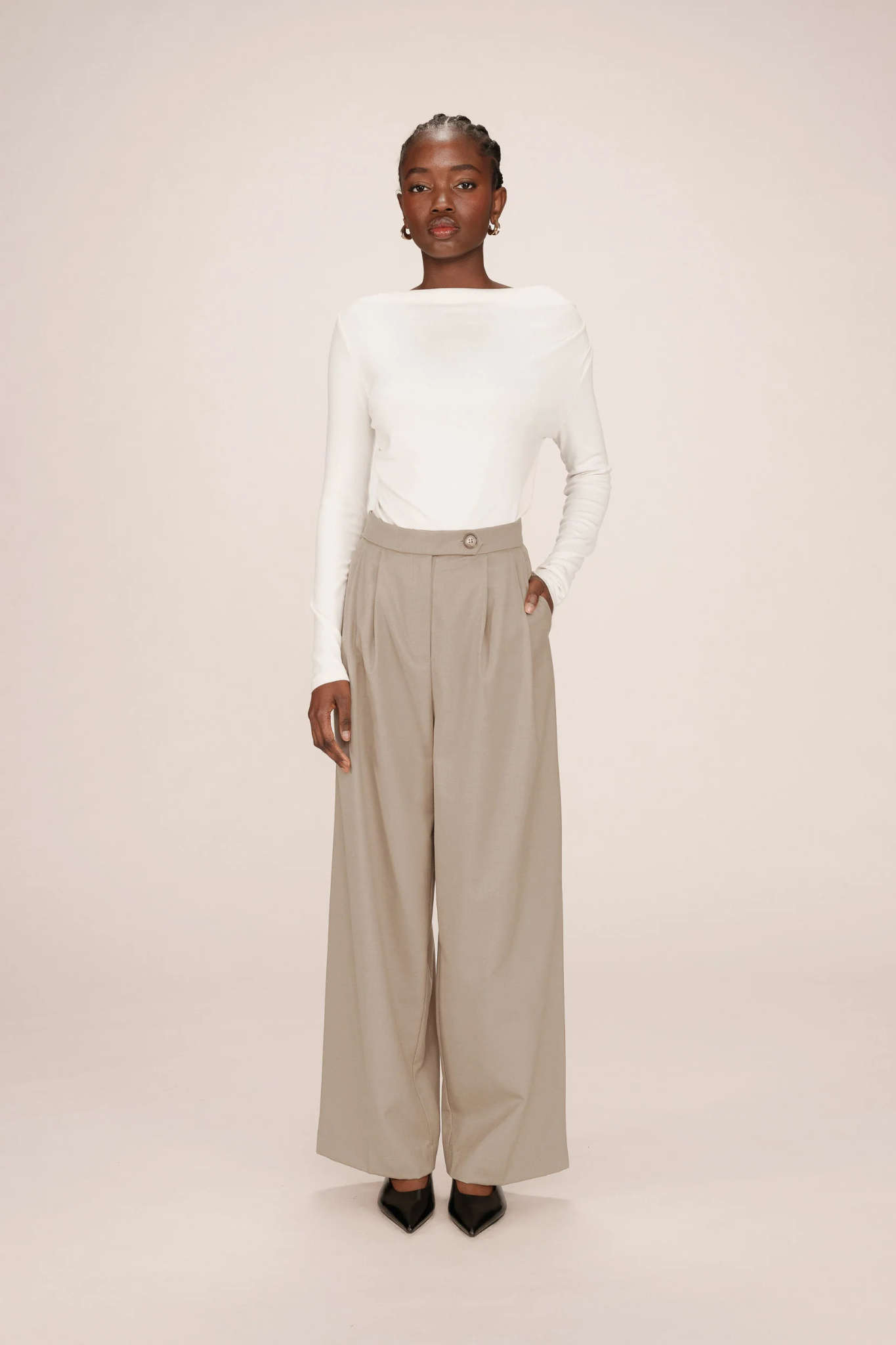 STROKES PANTS - BEIGE