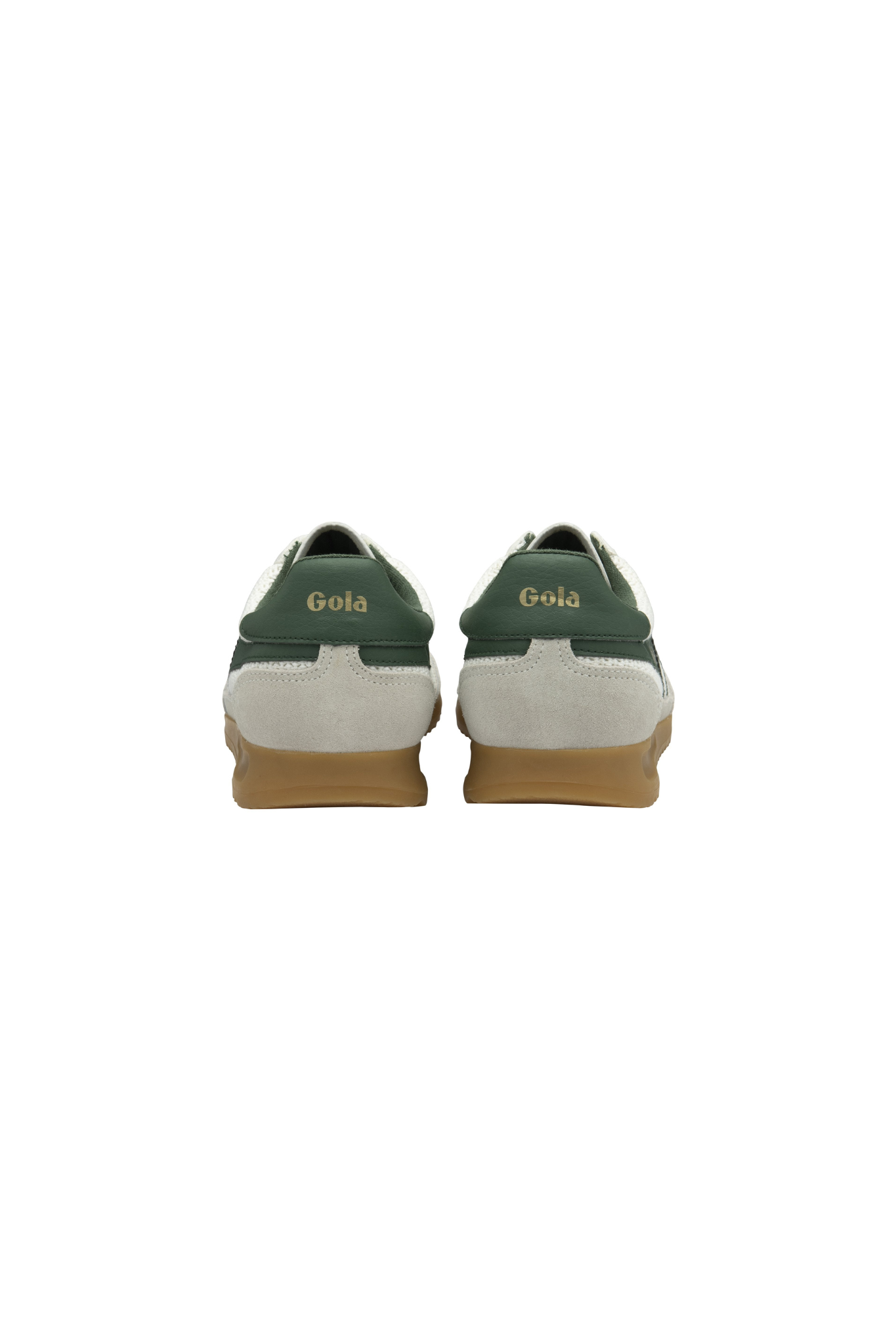 GOLA TORNADO ZEPHYR SNEAKERS WOMEN - OFF WHITE/EVERGREEN. Back view