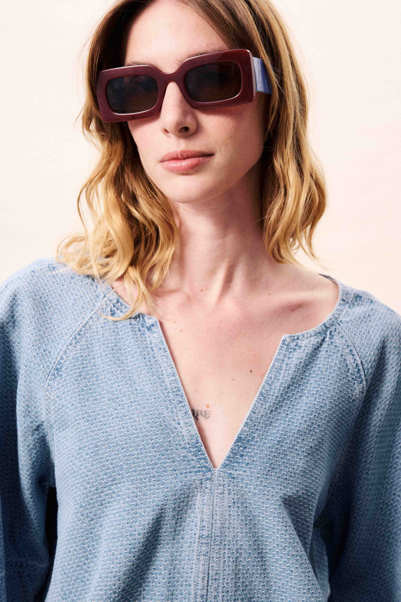 CITRINE BLOUSE - LIGHT BLUE