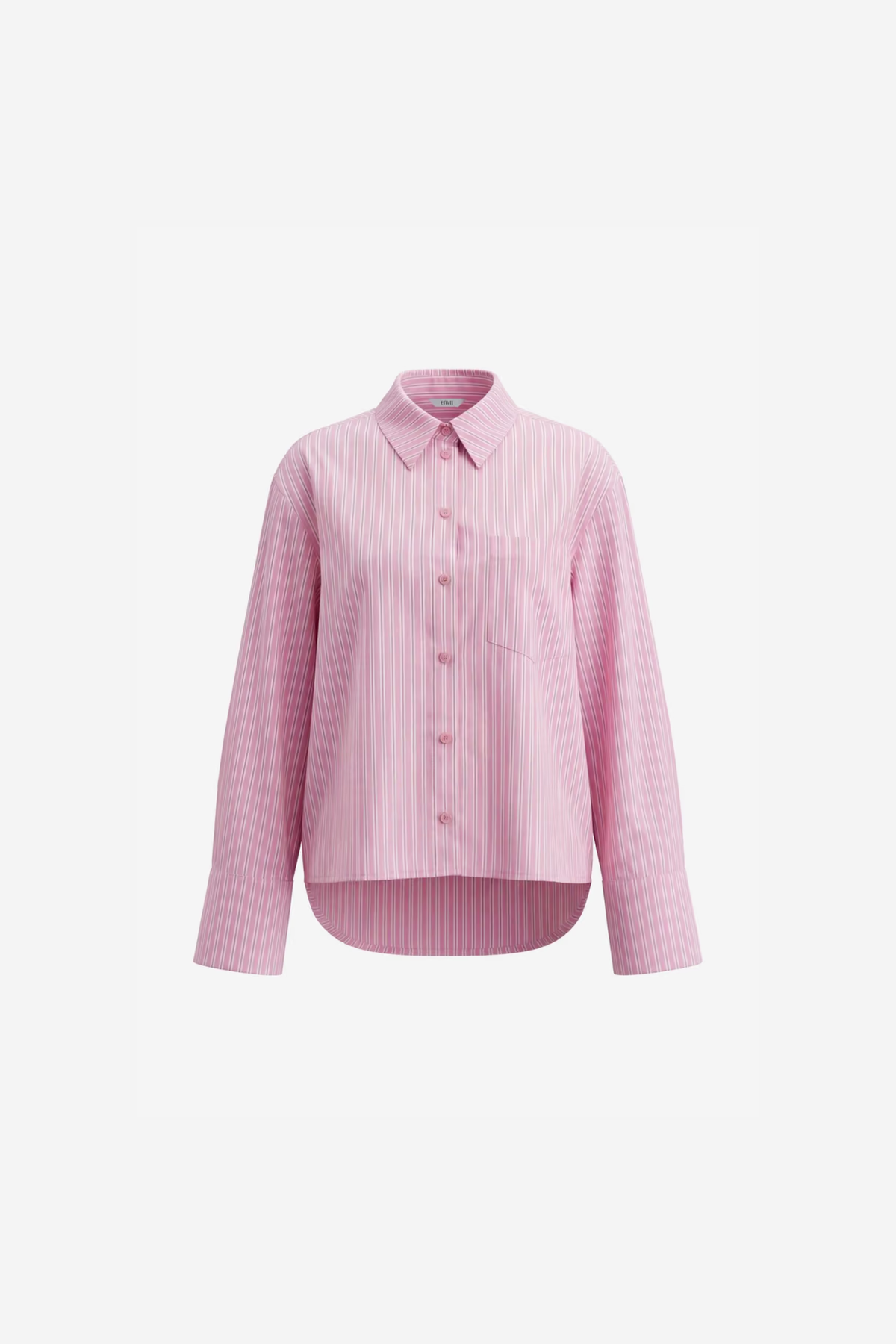 WEB LS SHORT SHIRT - BRIGHT PINK ST