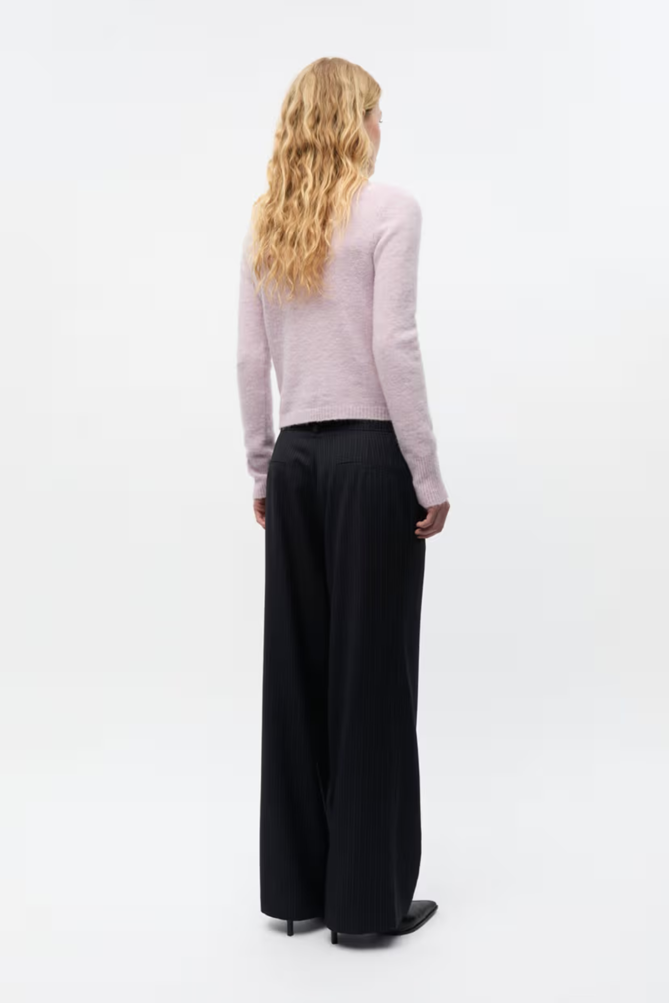 ADA LS CARDIGAN - LAVENDER FOG MEL