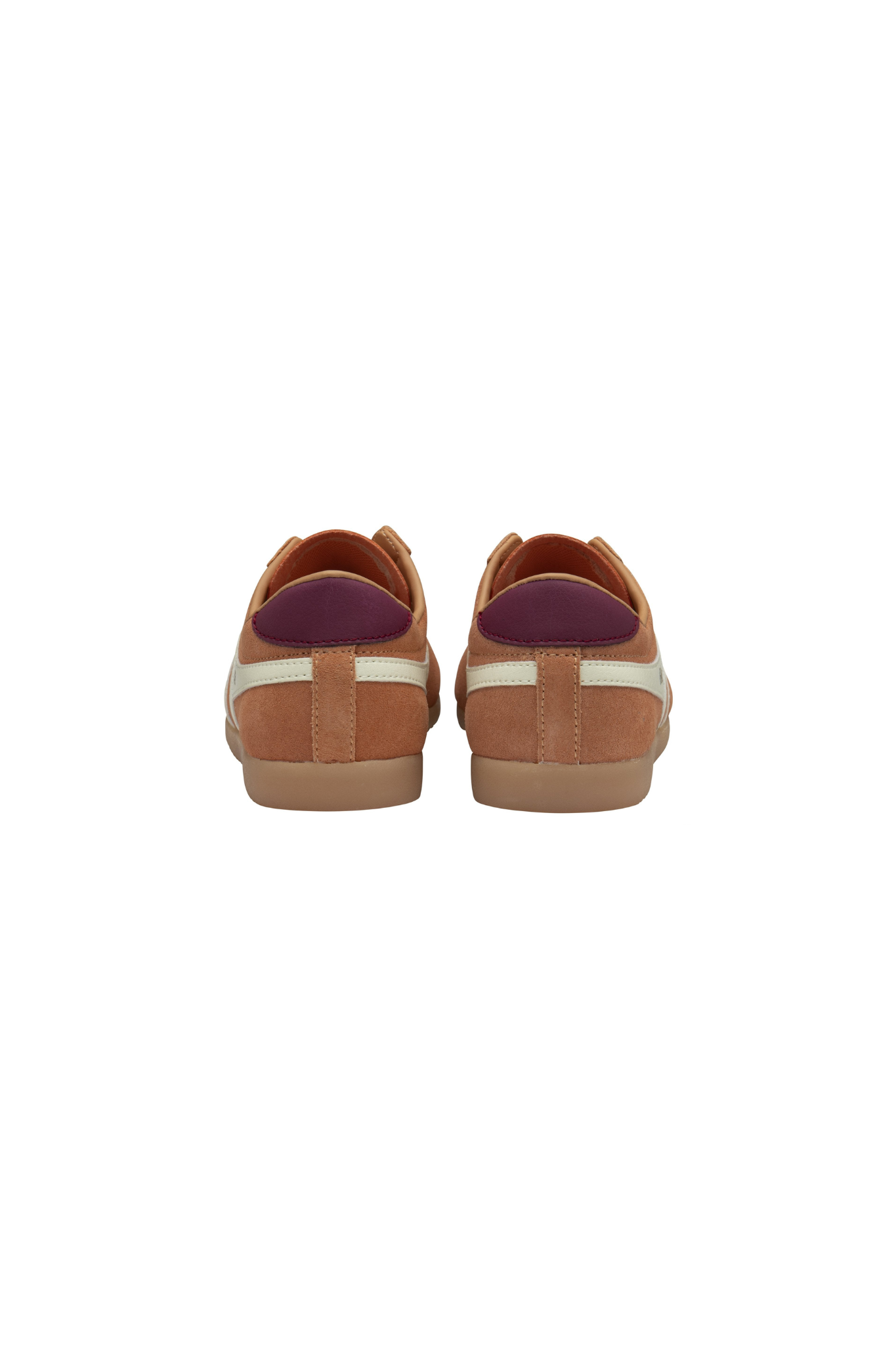 GOLA BULLET SUEDE - TERRACOTTA/O.WHITE/PALE GUM. Back view