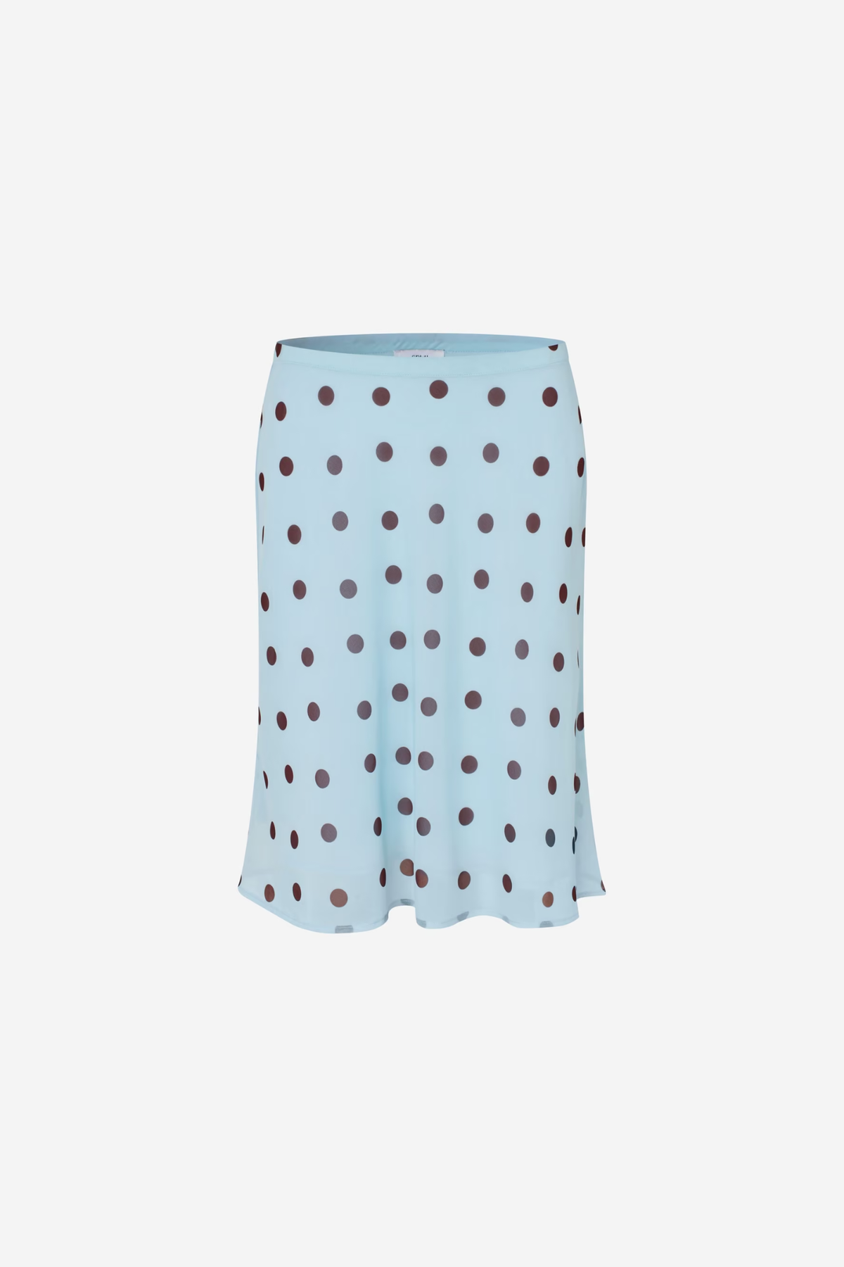 YARSI SKIRT AOP - BLUE MAROON POLKA DOT
