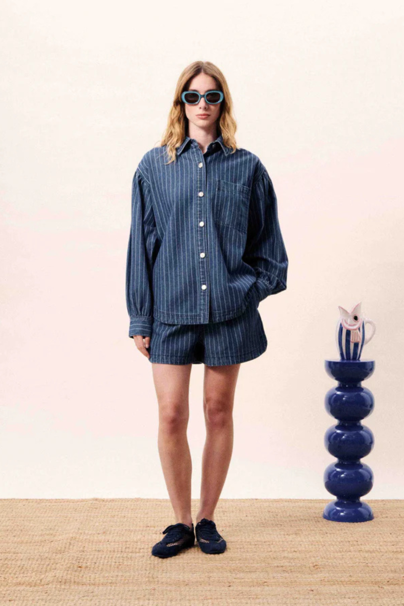 CHICAMIA SHORT - BLUE DENIM
