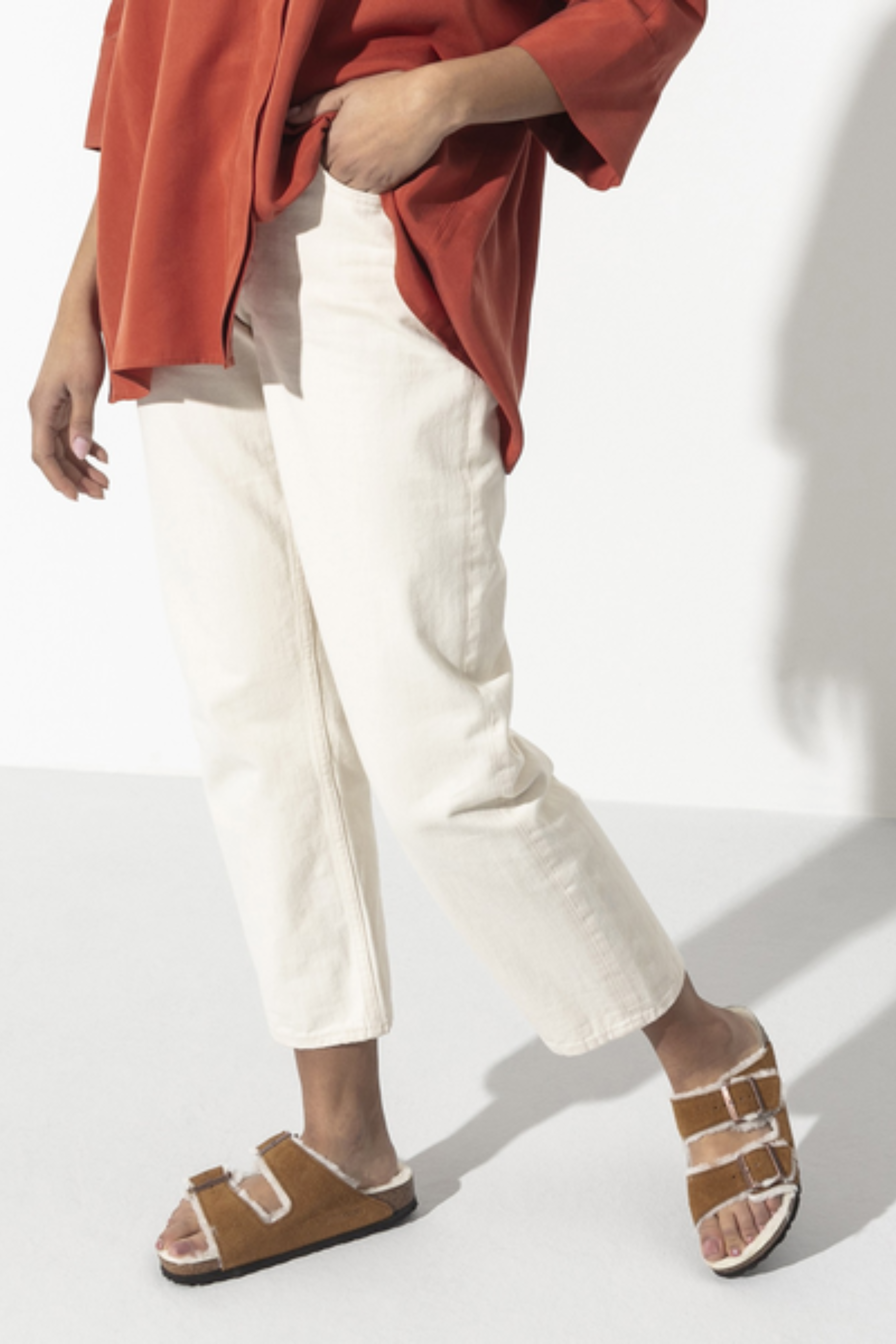 ARIZONA SHEARLING SUEDE LEATHER/FUR - MINK