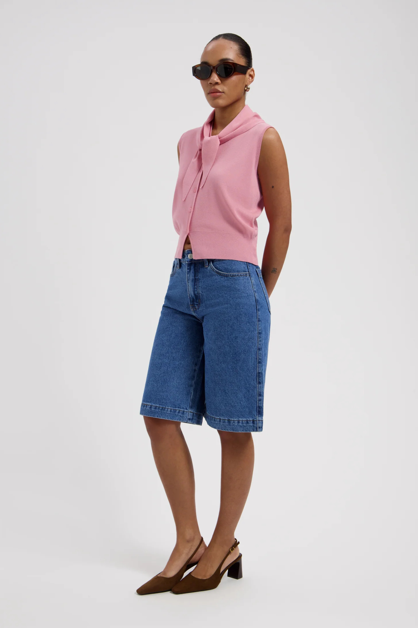 NIKA SCARF TOP - PINK