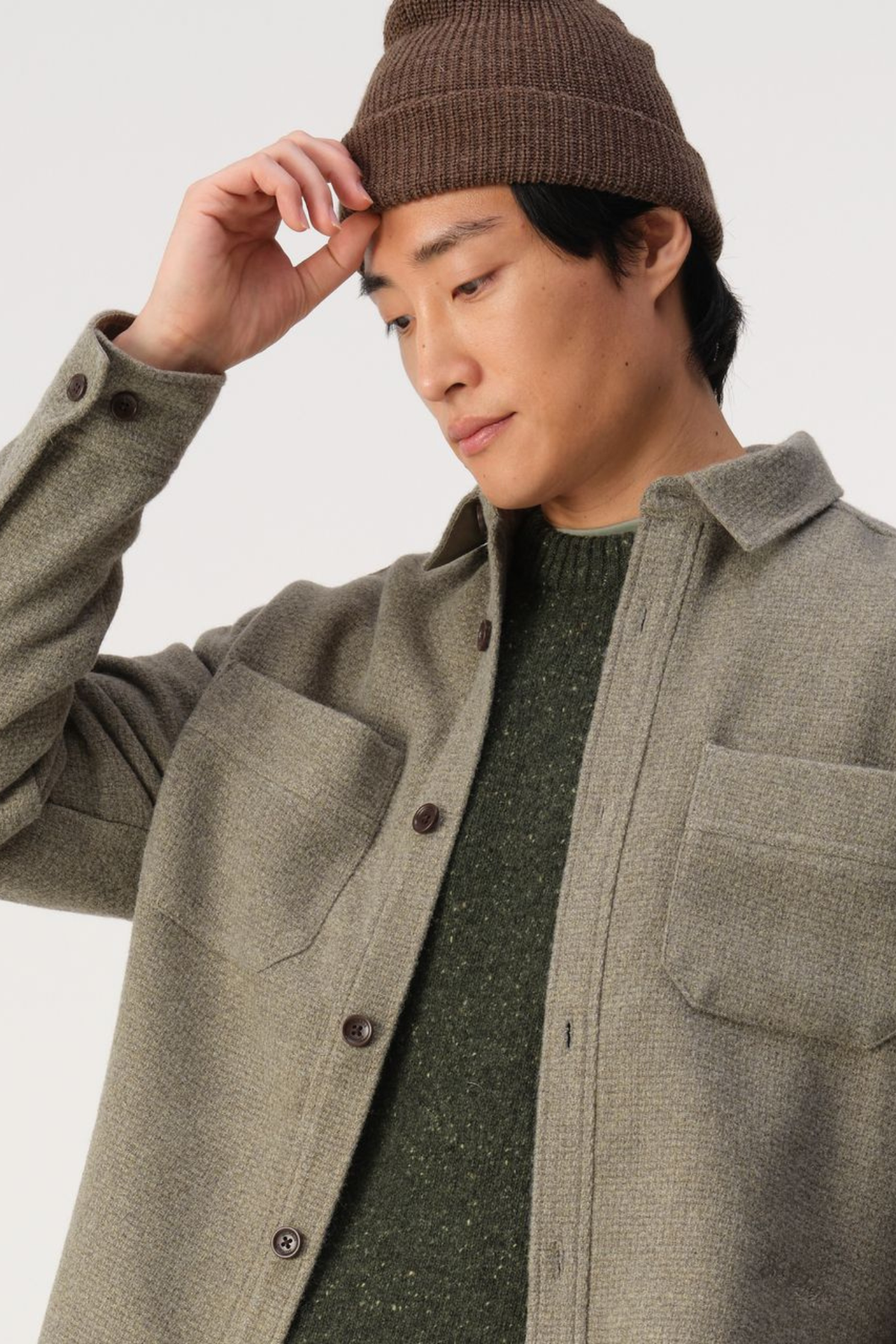 ACE OVERSHIRT - OLIVINE GREEN