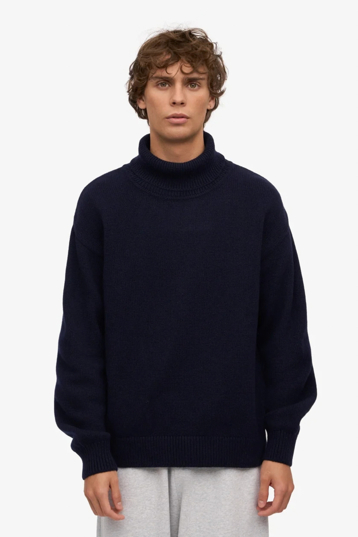 MERINO WOOL TURTLENECK WOMEN - NAVY BLUE