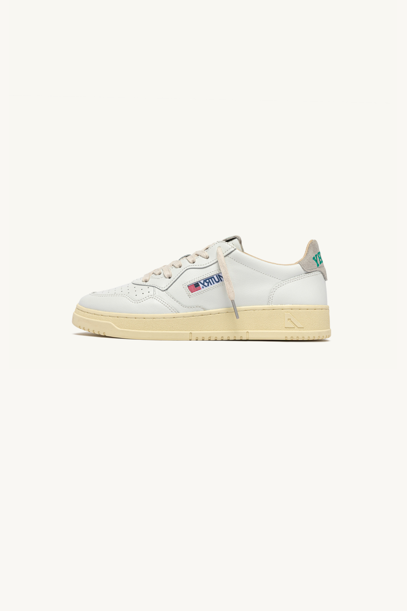 AULM-HJ01- MEDALIST LOW MEN SNEAKERS - LEA/SUECOLLEG WHT/NUVOLE