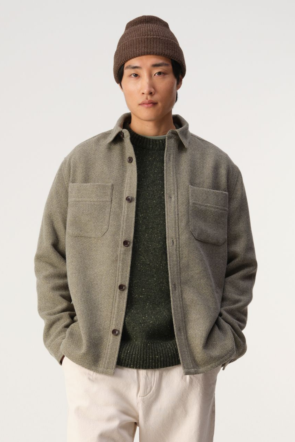 ACE OVERSHIRT - OLIVINE GREEN