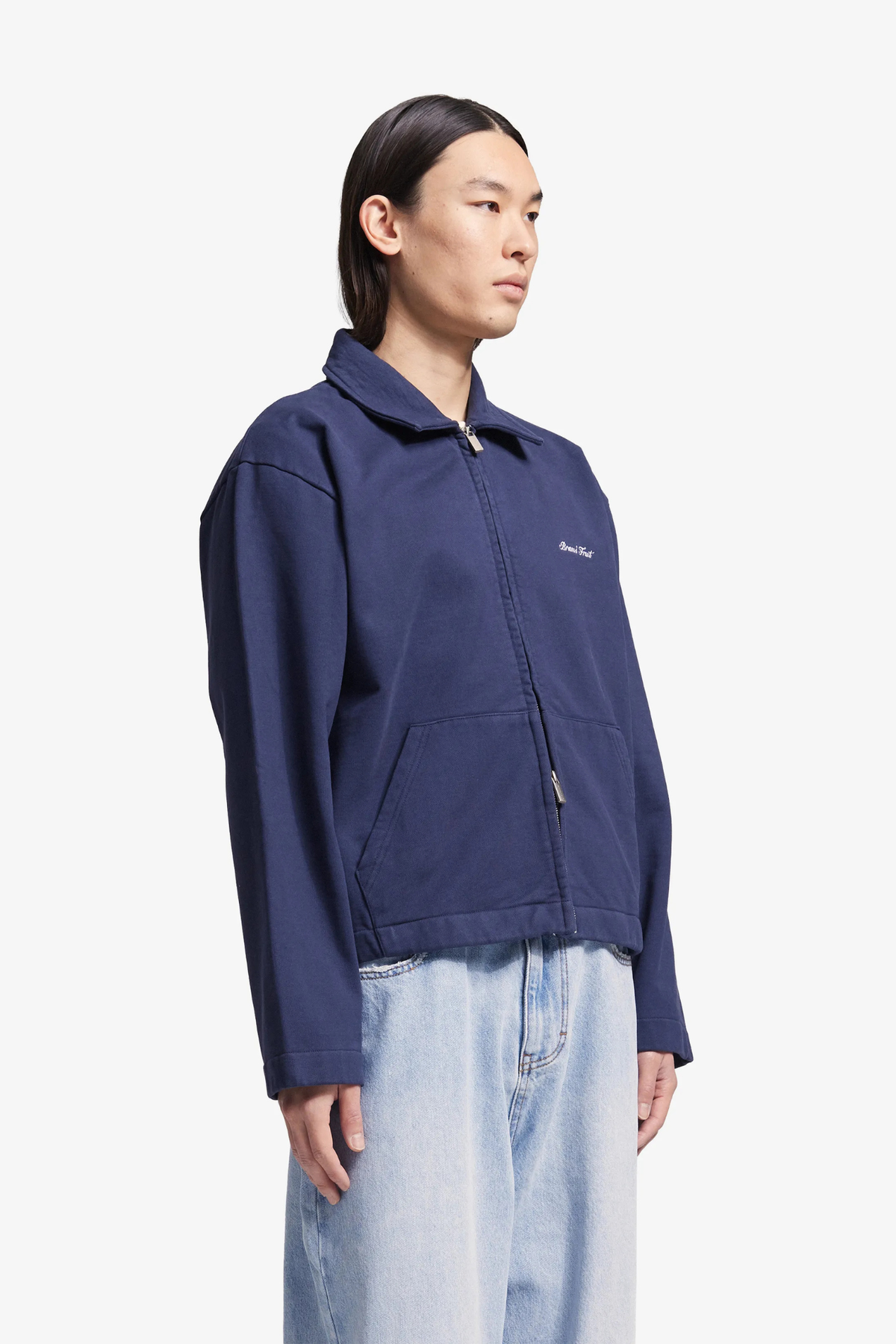 SCRIPT LOGO FULL ZIP - NAVY