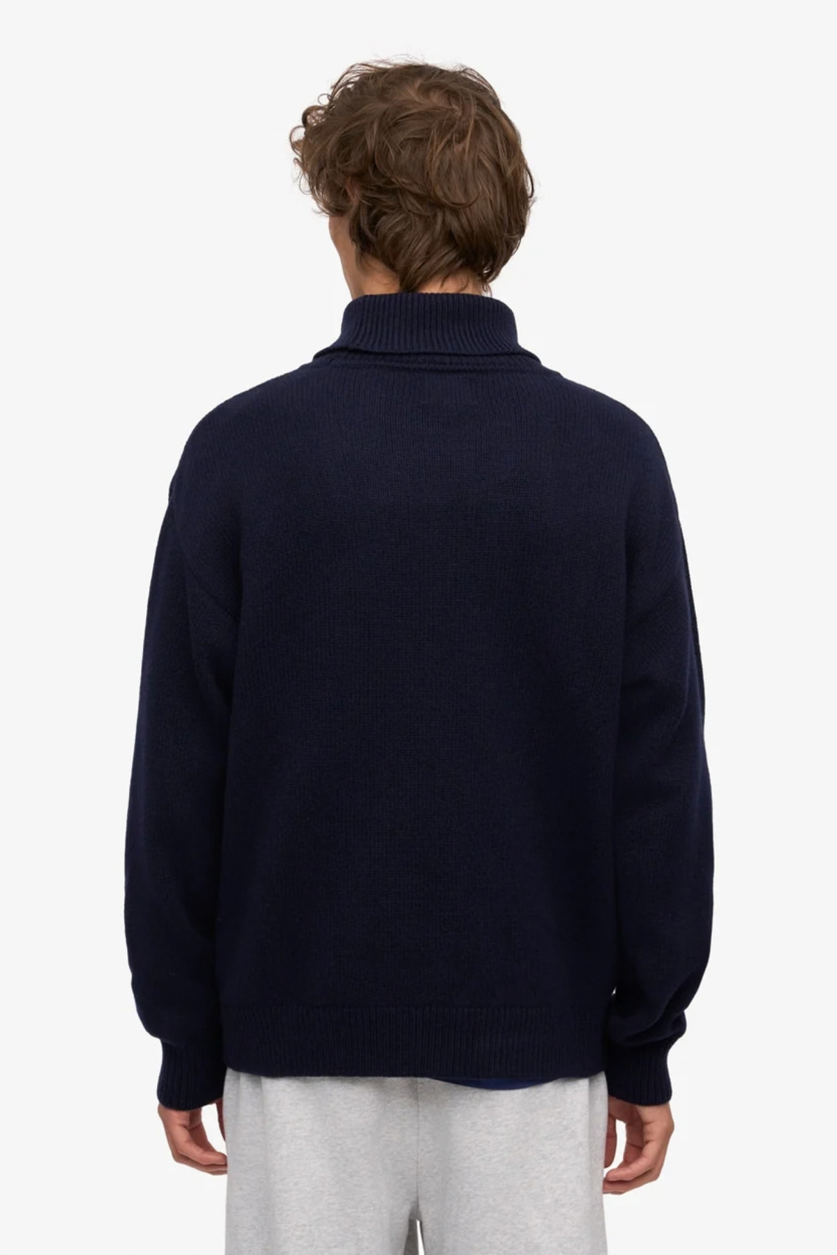 MERINO WOOL TURTLENECK WOMEN - NAVY BLUE