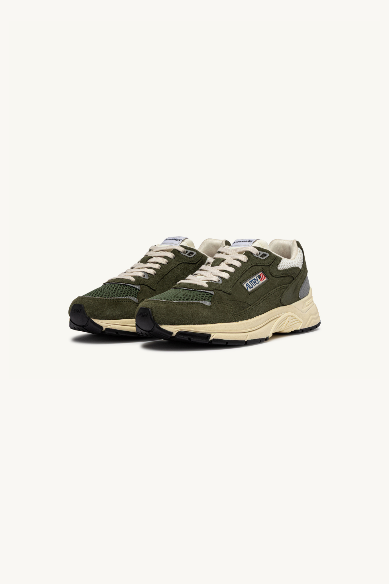 HYLM-UM24 - HYPERWAY LOW MEN SNEAKERS - SUEDE/MESH SALV/MARSH